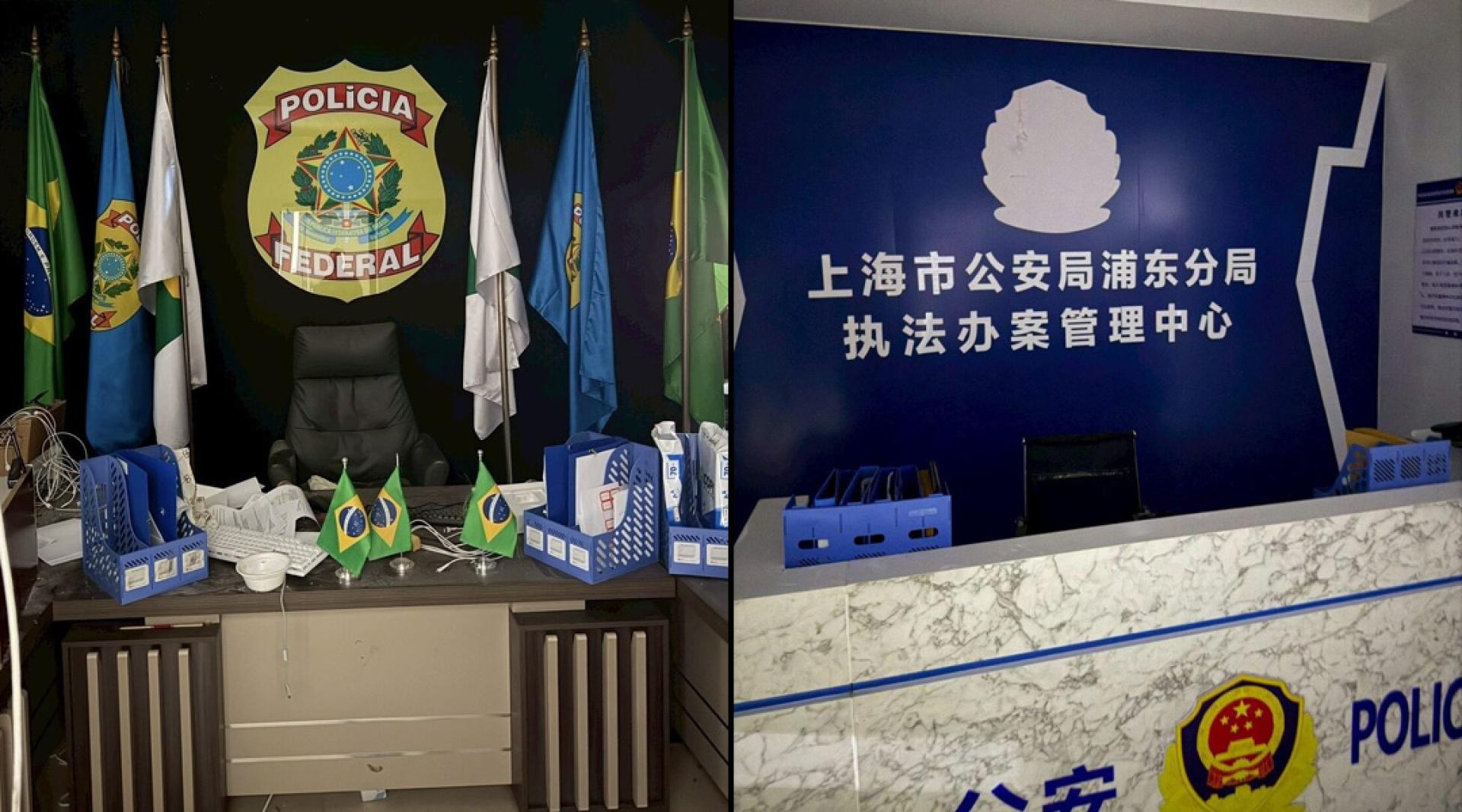 某些房间的布置，相似多国警察局及相关国家政府机关办公室。（图：泰国头条新闻社）