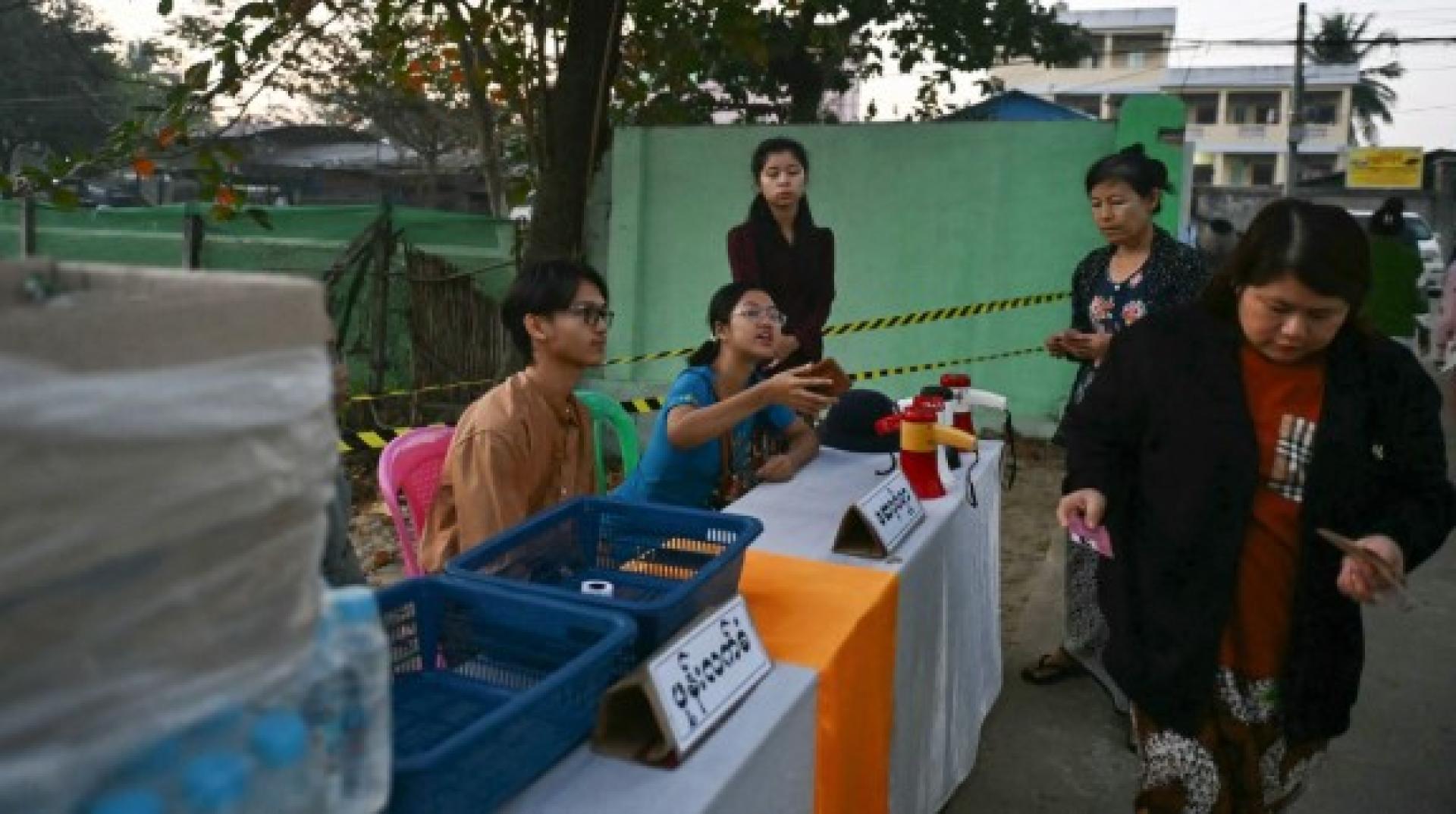 缅甸大选开启第三阶段投票，涵盖全国约60个镇区。