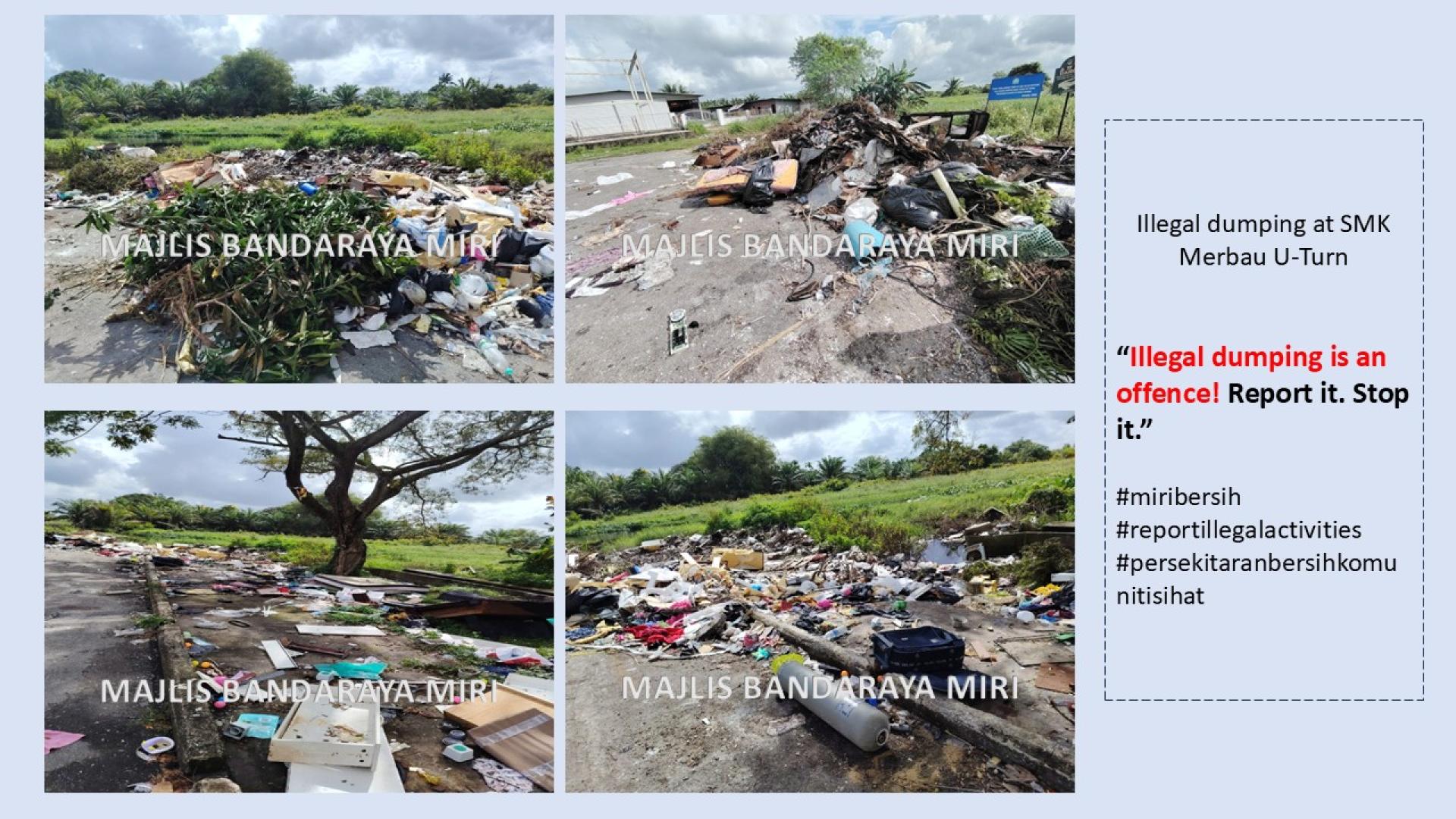 非法垃圾倾倒马宝国中附近。