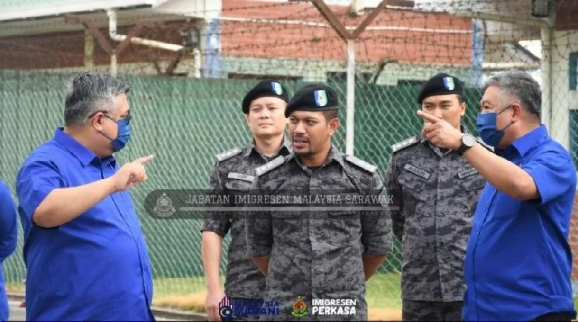 砂拉越马来西亚移民局照片。