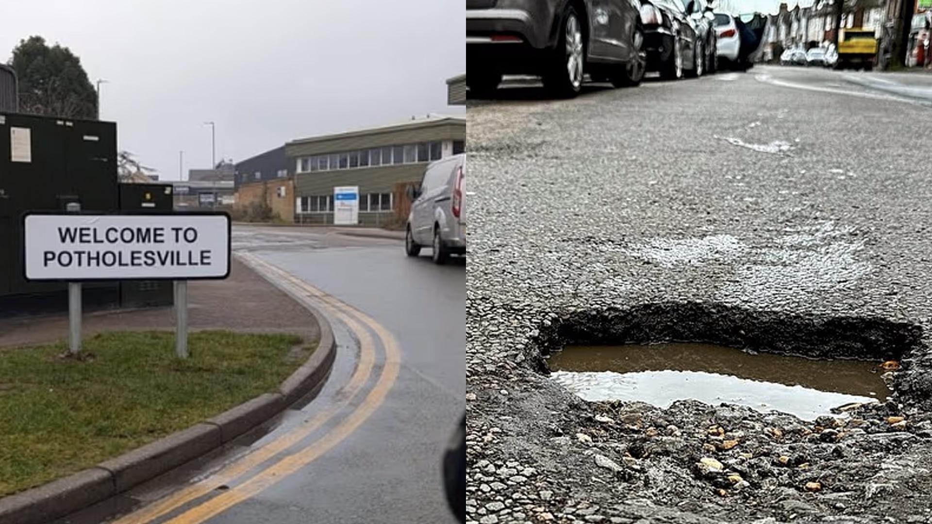 这条破损程度非常严重，当地居民愤而将街名改为“坑洞镇”。