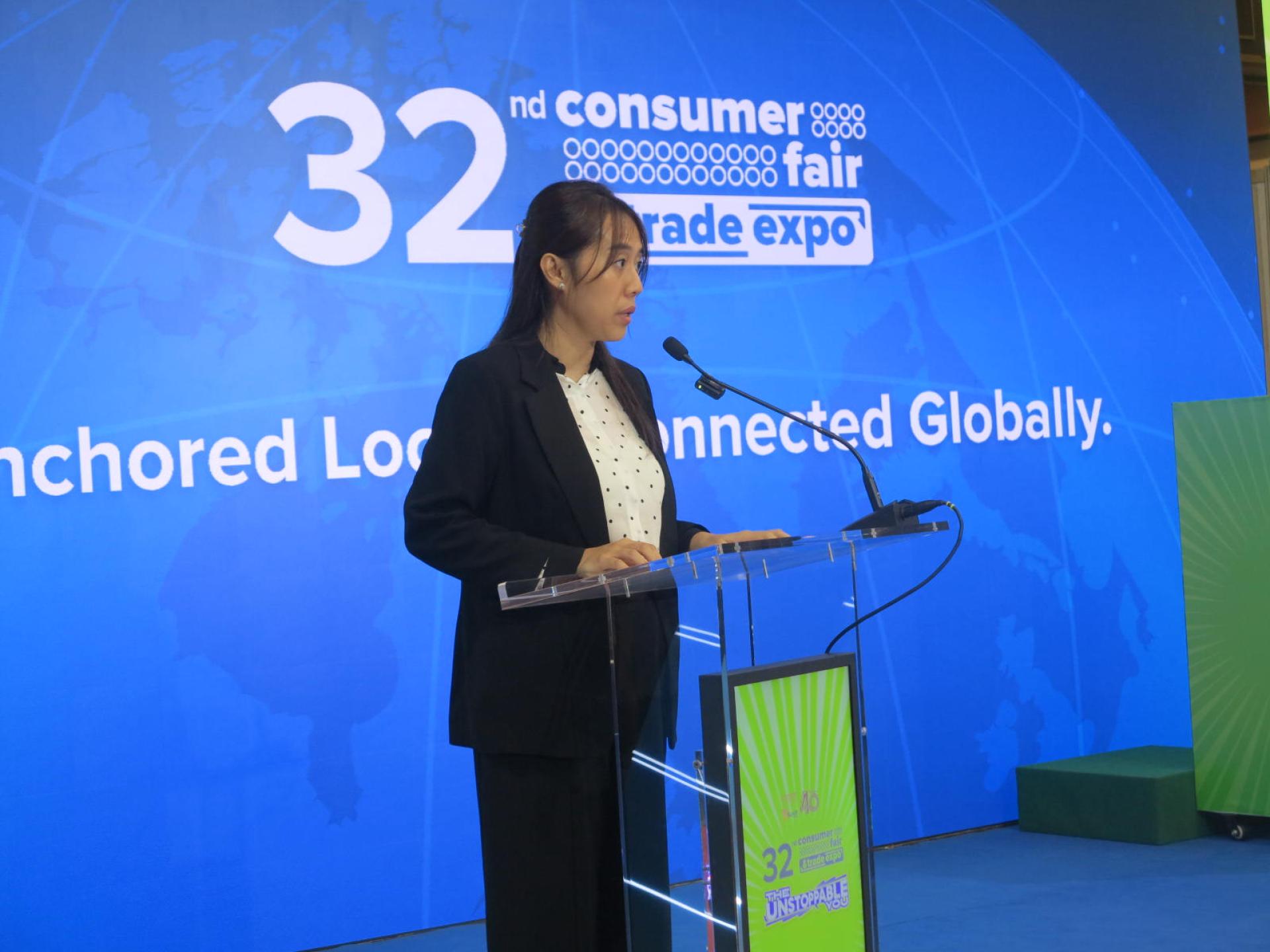 D’Sunlit Sdn Bhd企业传播主管陳翠珊在开幕礼上致词