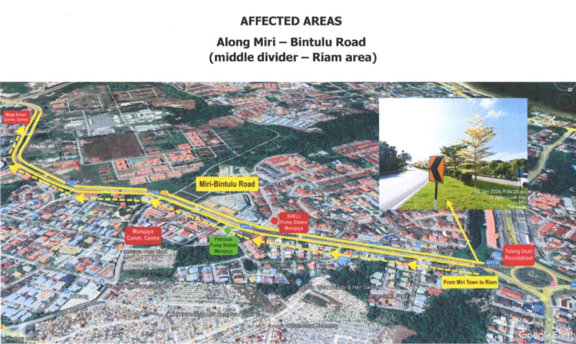 美里—民都鲁路沿线将于本月28日至31日展开树木修剪工程受影响区域涵盖至廉律一带。