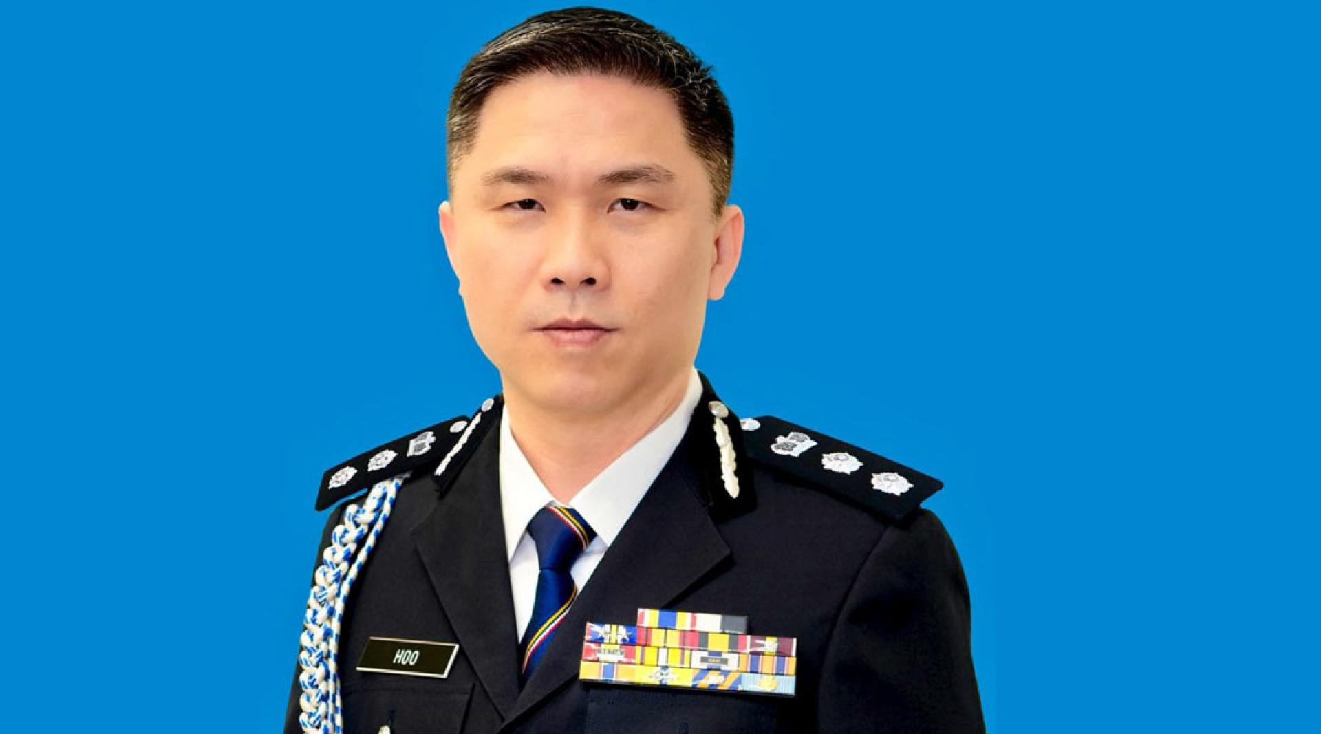 吉隆坡十五碑警区主任胡昌福气助理总监。