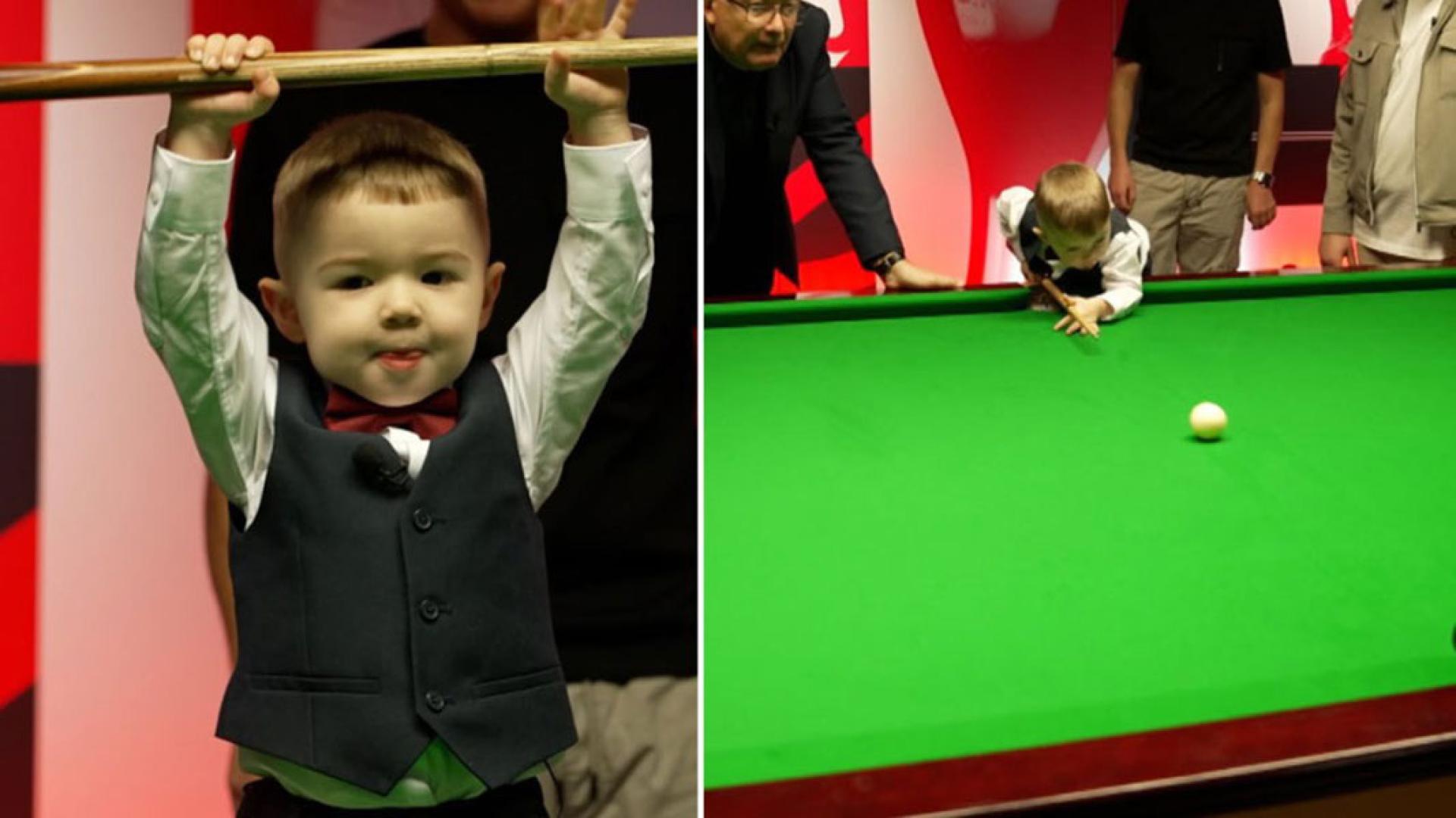 2岁的裘德·欧文斯成为英式桌球运动中最年轻的花式击球纪录保持者。