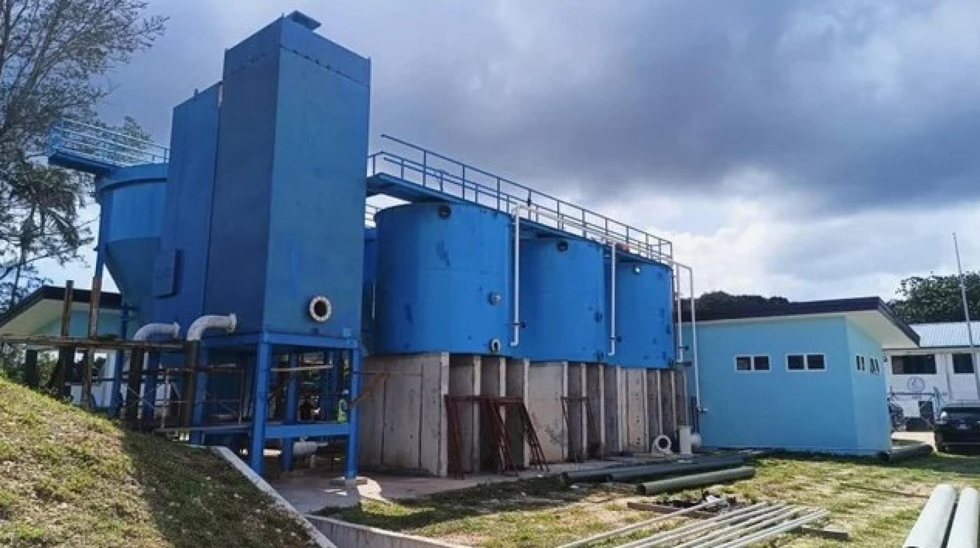 正在进行提升工程的如楼滤水厂。