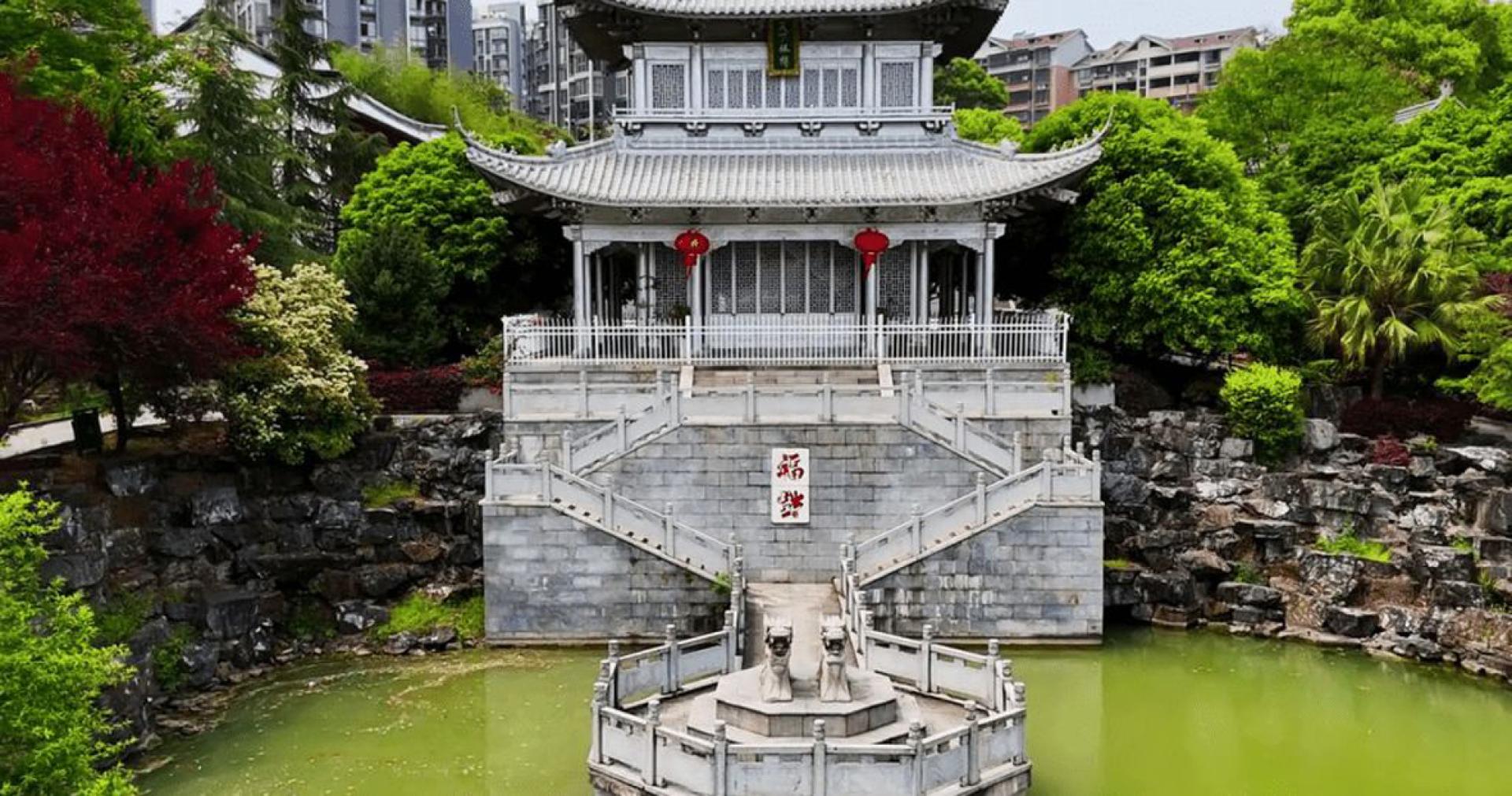 湖南郴州市永兴县地标建筑“永兴银楼”。