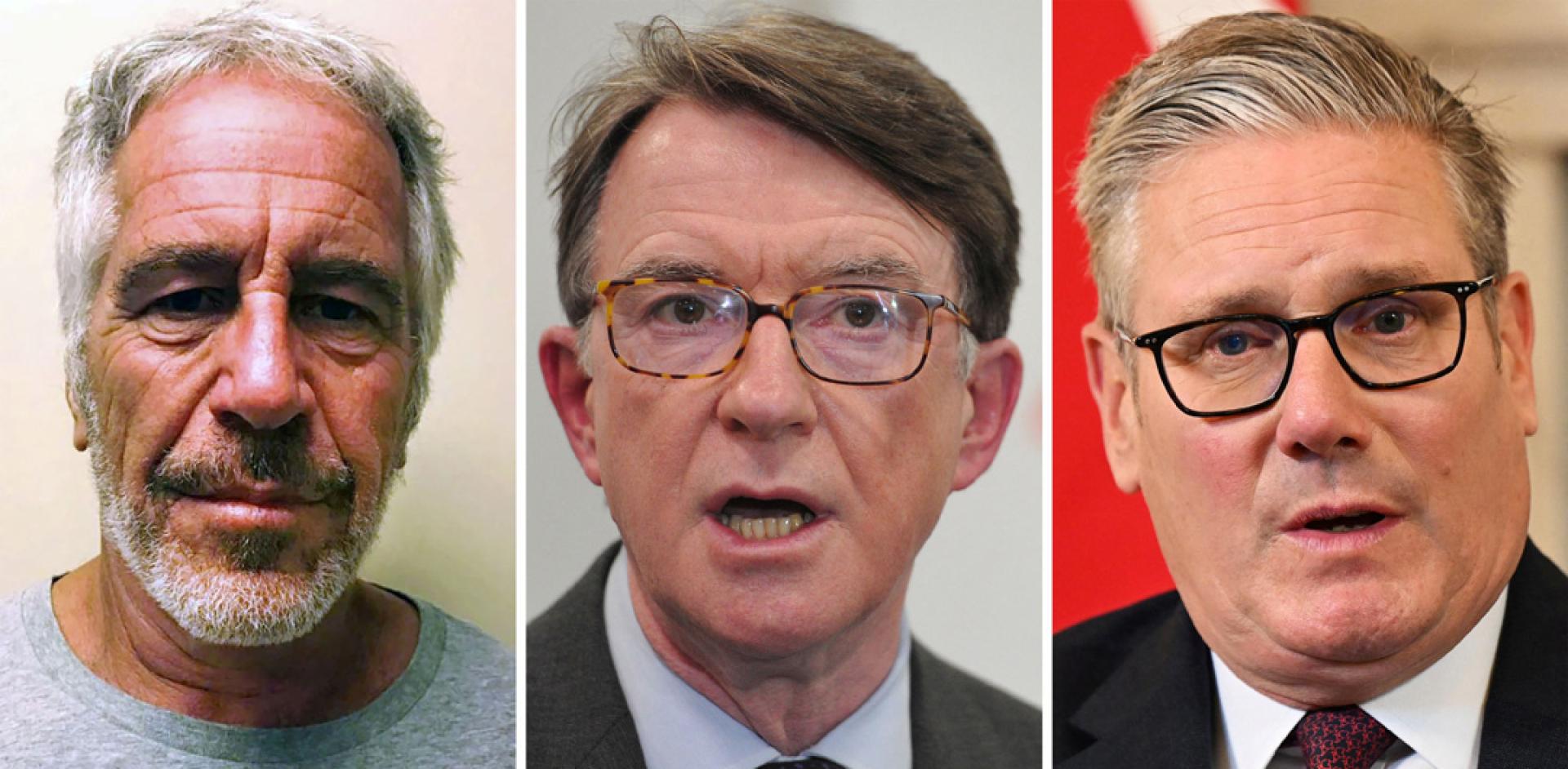 左起为爱泼斯坦、曼德尔森、斯塔默。