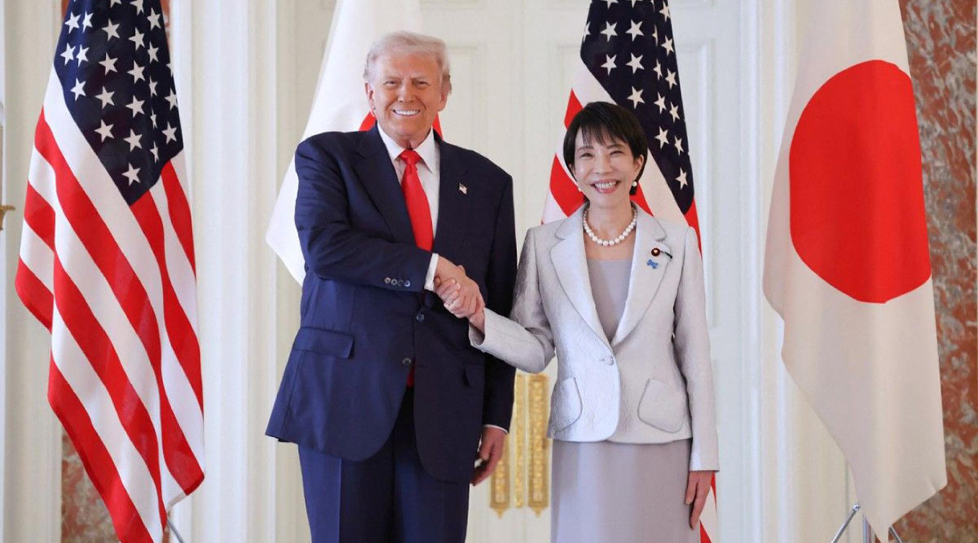 2025年10月28日，特朗普与首相高市早苗于东京举行首次美日峰会。