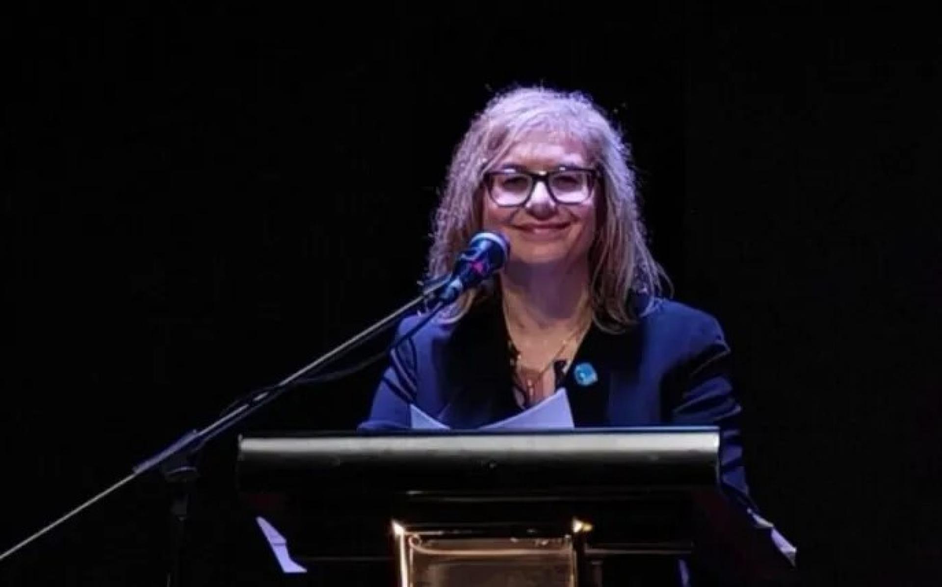 UNICEF马来西亚副代表Sanja Saranovic于2026年2月8日在古晋出席儿童友好城市倡议候选认可仪式上发言。