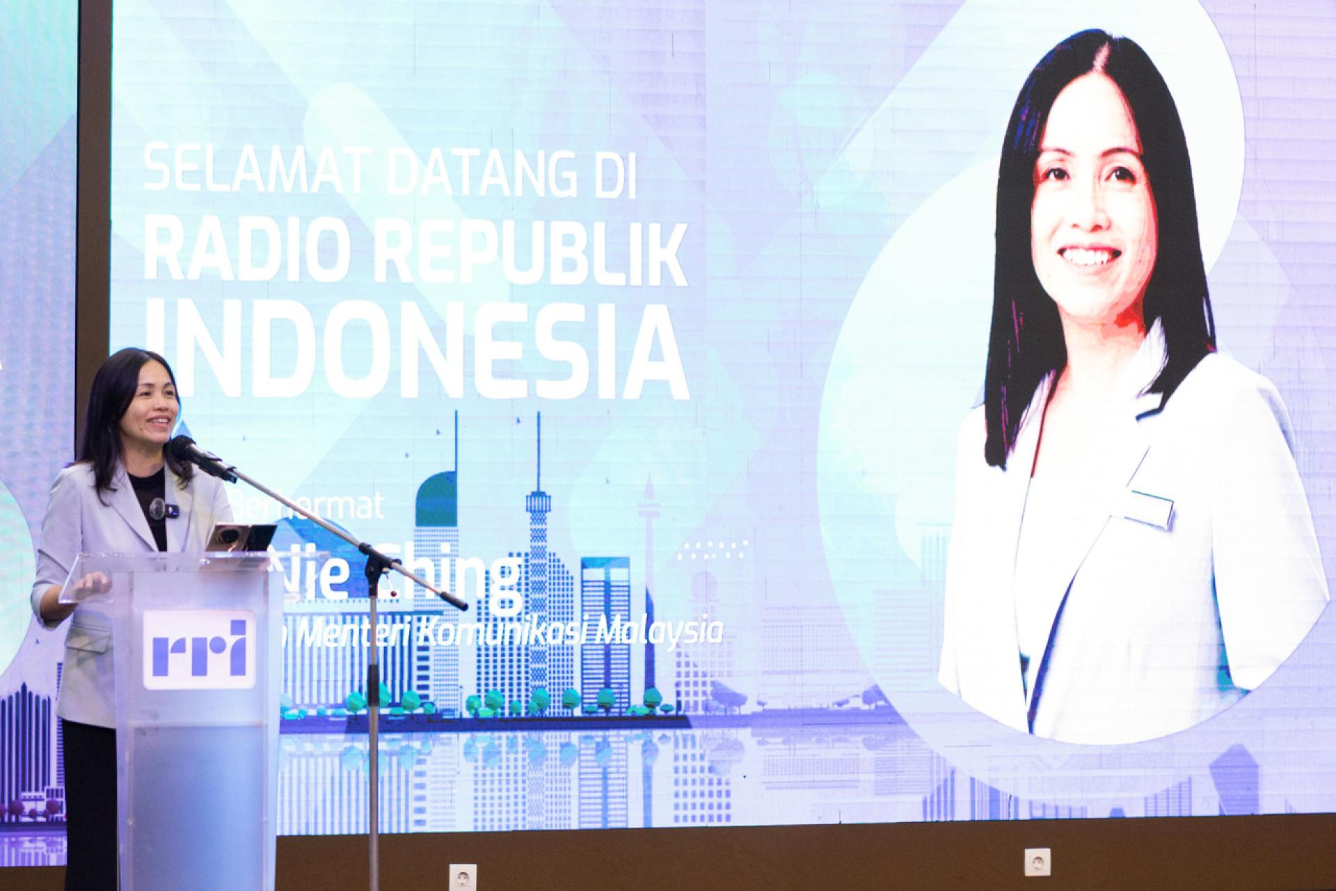 张念群：我国有意进一步探索与印尼电台及电影业者的合作机会，以拓展并推广两国文化。