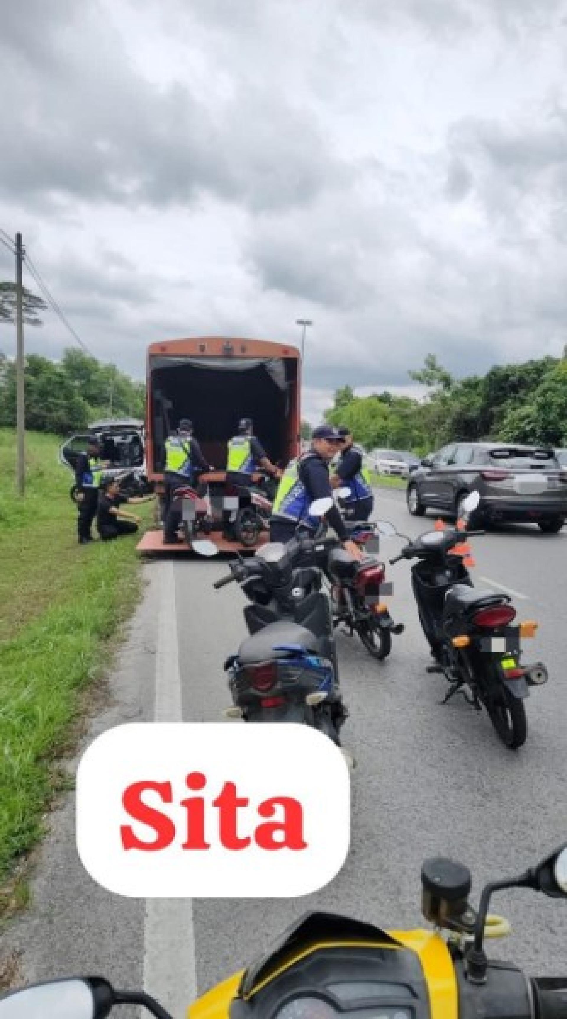 被扣押的交通工具。