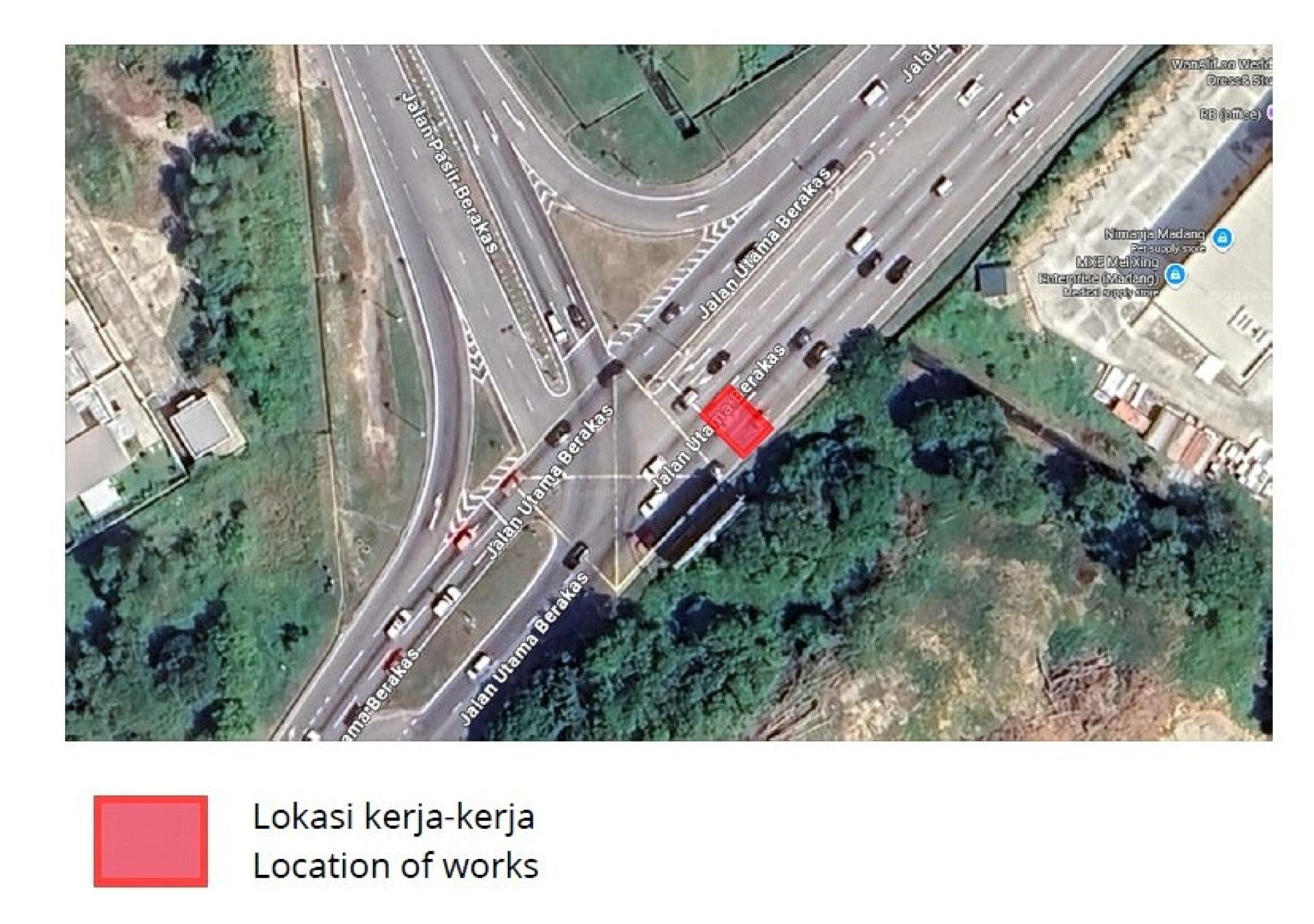 位于乌达玛巴拉卡斯路及巴西巴拉卡斯路之间红绿灯之间交叉路口的J45红绿灯本月 9日至本月15日暂时关闭