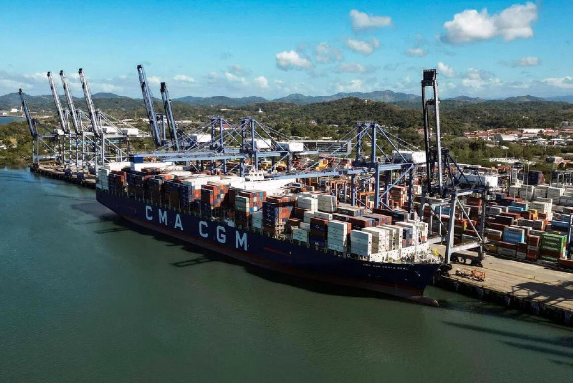 1月30日拍摄的巴拿马城巴尔博亚港（Balboa）鸟瞰图。