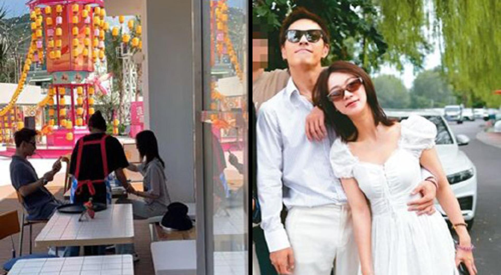 洪尧、吴谨言在海南省被偶遇。