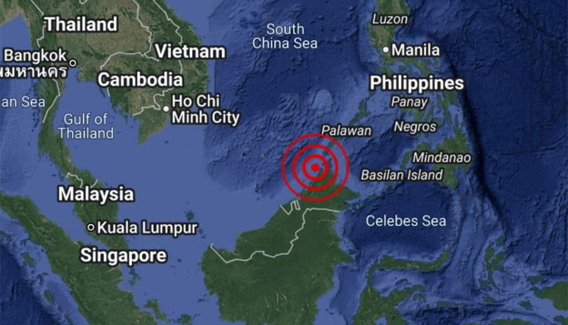 沙巴海域周一（2月23日）凌晨12时57分发生里氏6.8级强烈地震，但未带来任何海啸威胁。