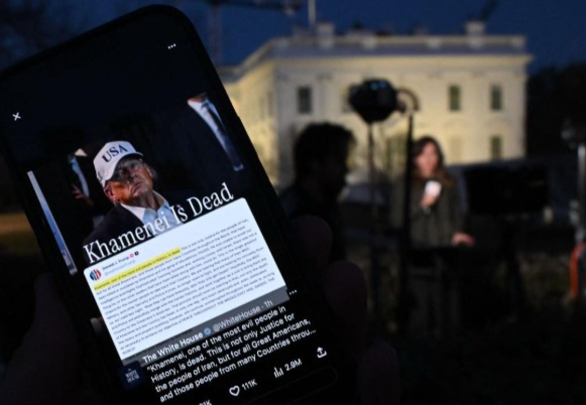 美国总统特朗普28日在社交媒体发文称，伊朗最高领袖哈梅内伊“已死”，而美国和以色列对伊朗的轰炸仍将继续。