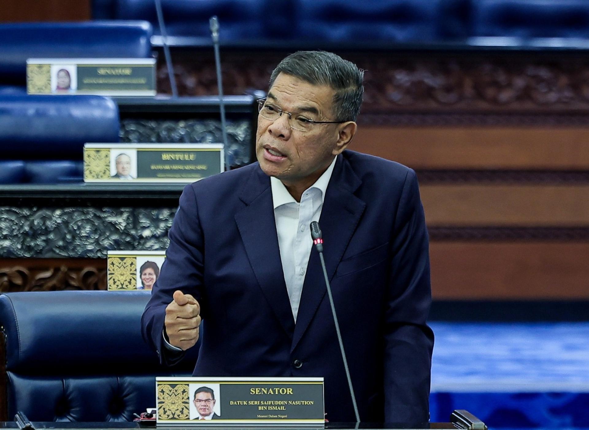 赛夫丁：内政部推出《2026-2030年边境安全管制蓝图》，以更完整及系统化去应对边境安全挑战。