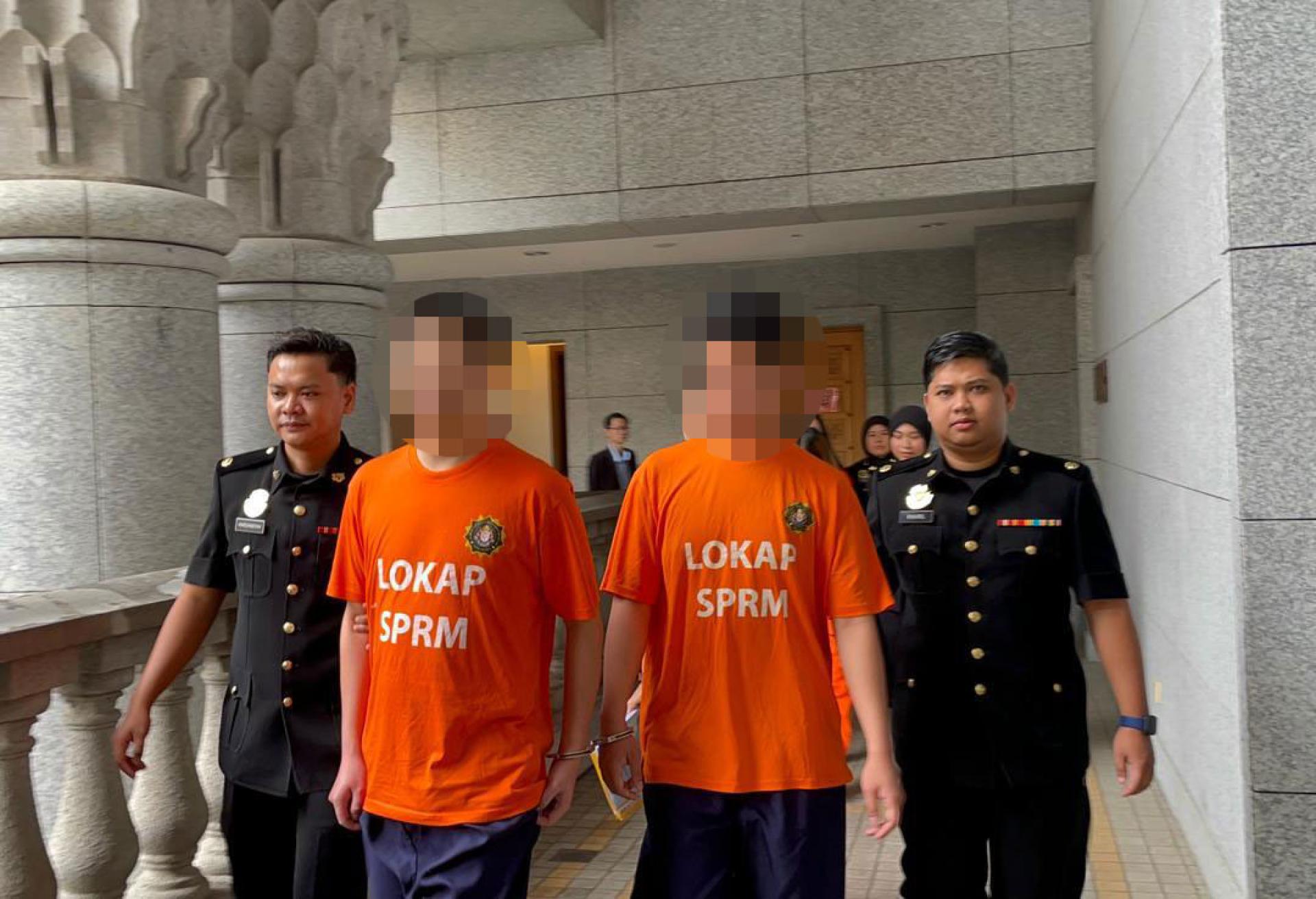 疑犯早前被带到法庭。（反贪会提供图片）