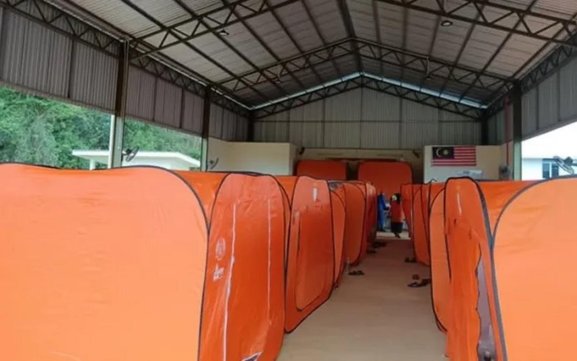 砂拉越临时避难中心资料图。