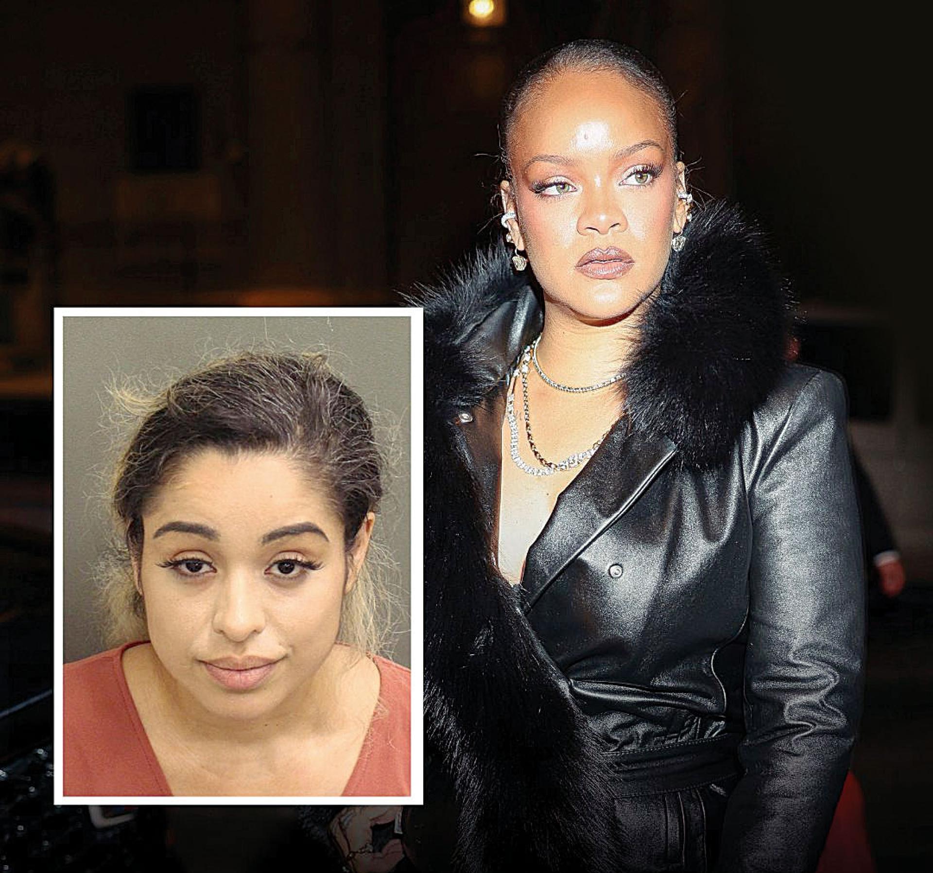 朝蕾哈娜豪宅连开枪的女子（小图）身份曝光。