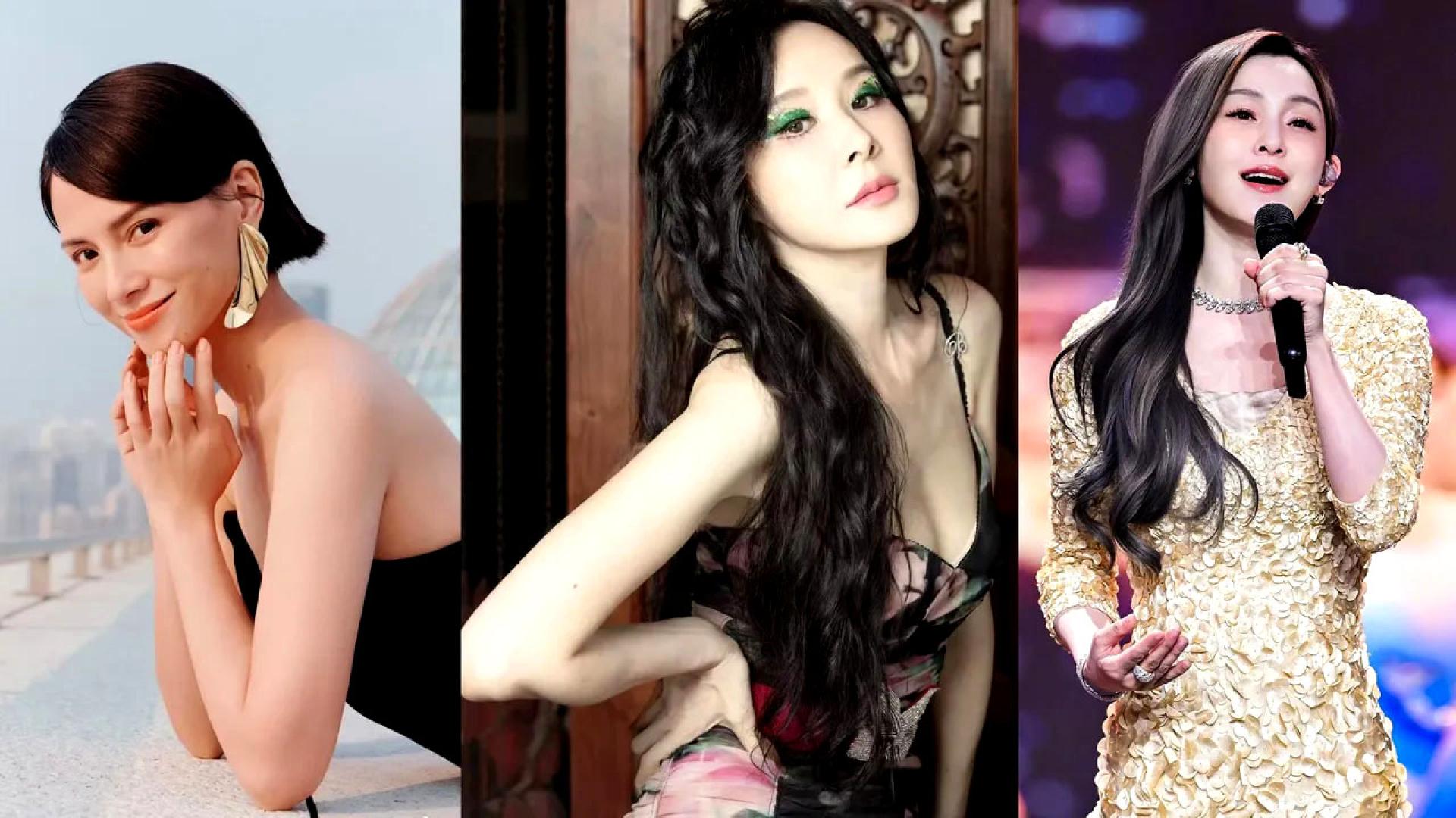 李心洁（左起）、萧蔷、范玮琪出现在网传《乘风2026》参赛名单。