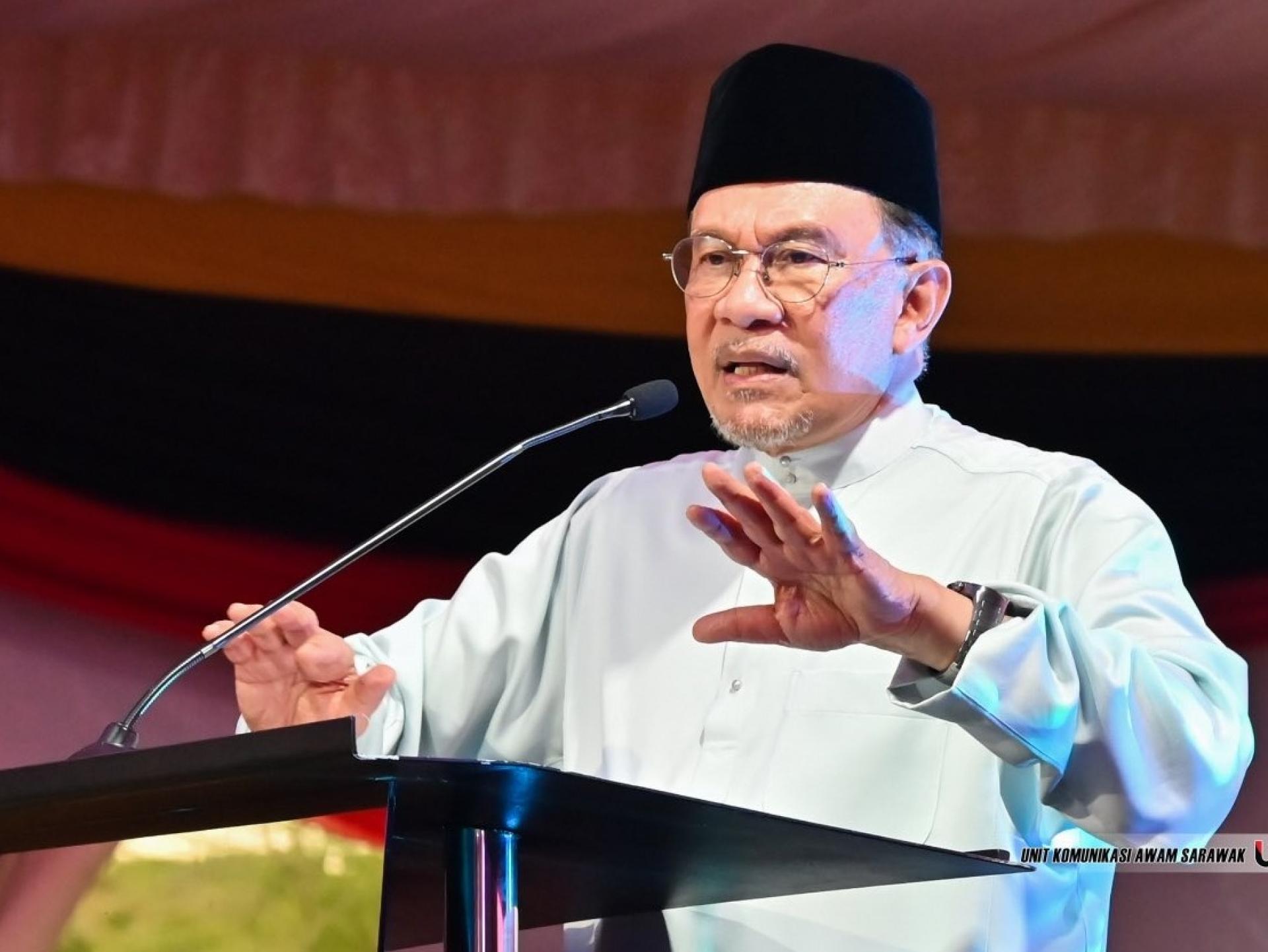 首相拿督斯里安华发言一瞥。