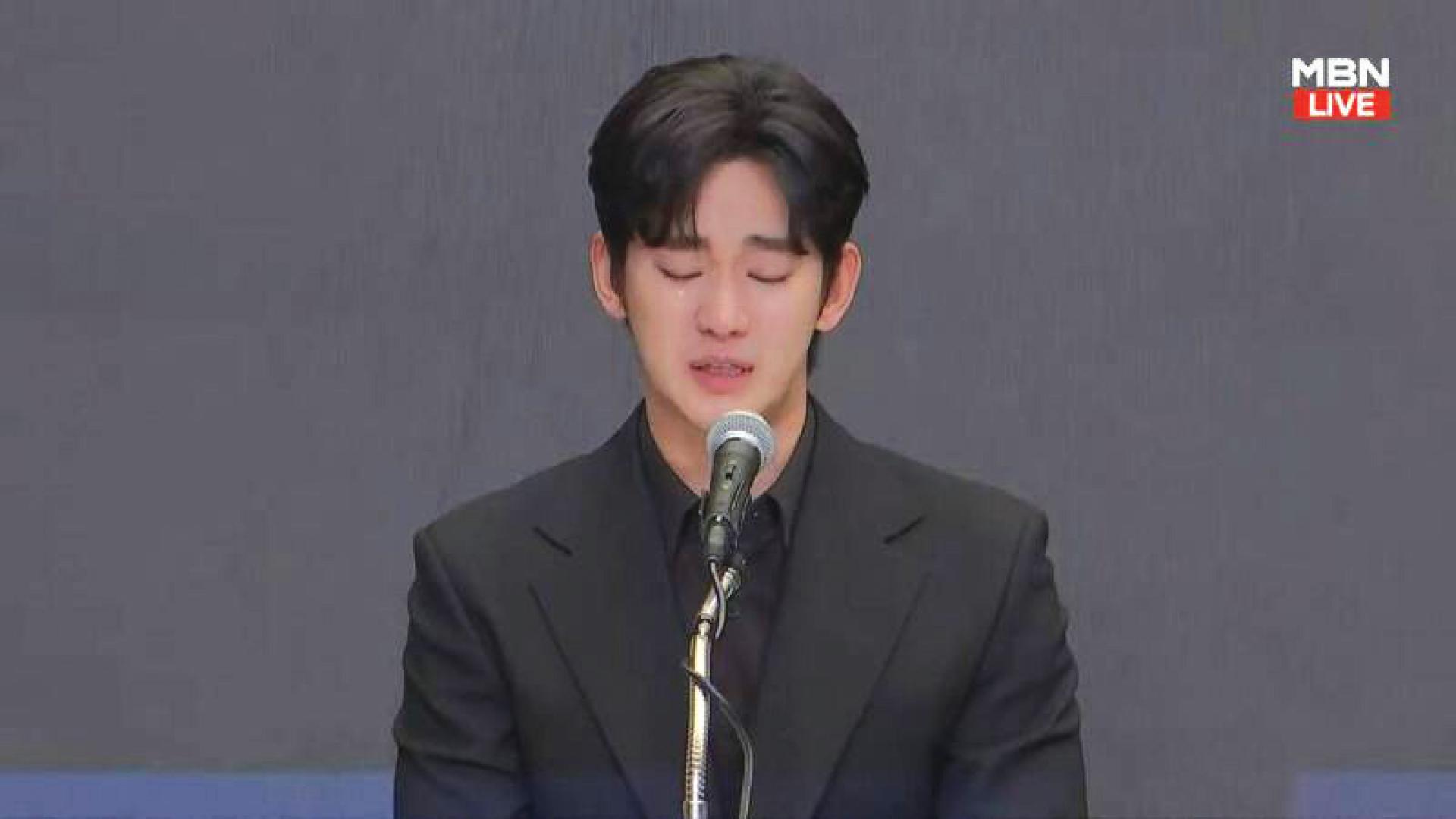 金秀贤去年爆出与已故金赛纶的感情争议。