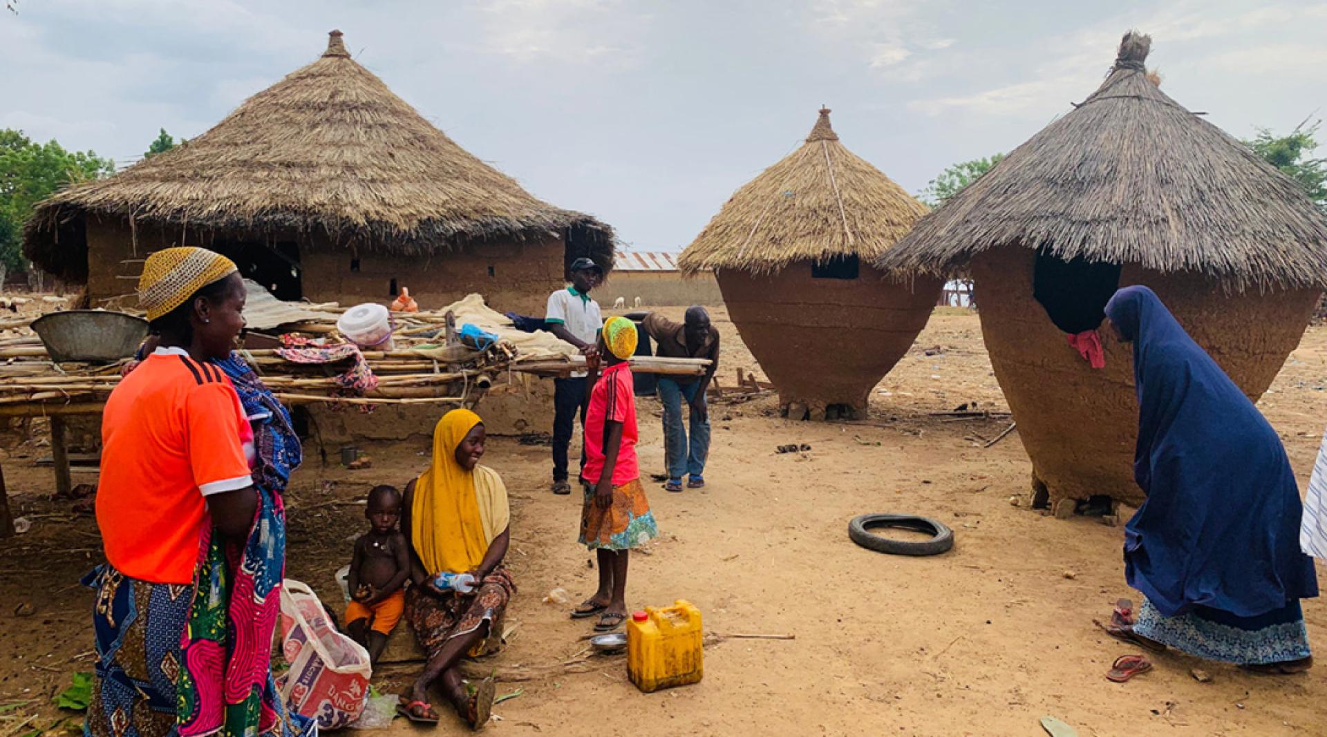 尼日利亚一所村庄。（示意图）