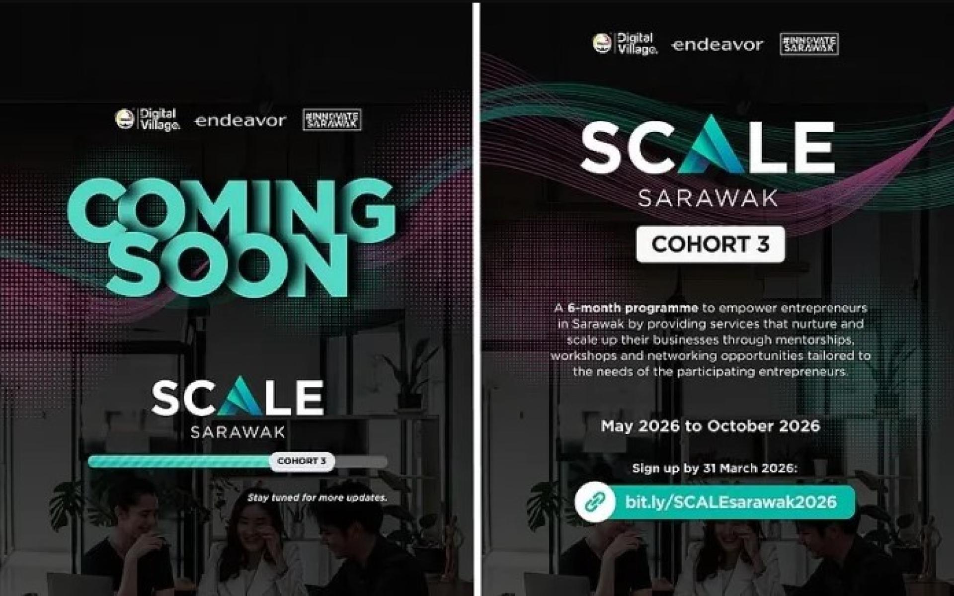 SCALE砂拉越第三期创业计划现已开放申请。