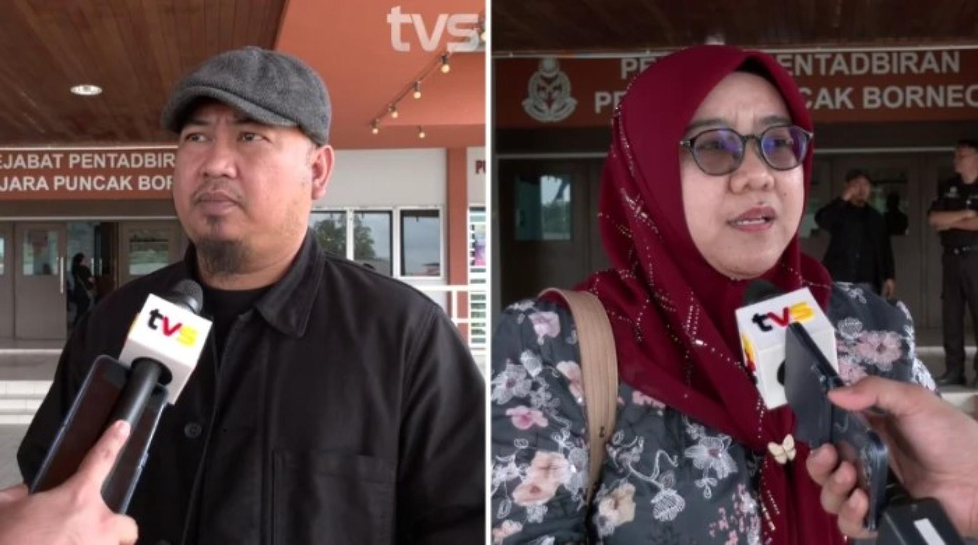 Mohamad Awet Mohd Lukman（左）与Khairunnisa Mohammad Sharkawi（右）。