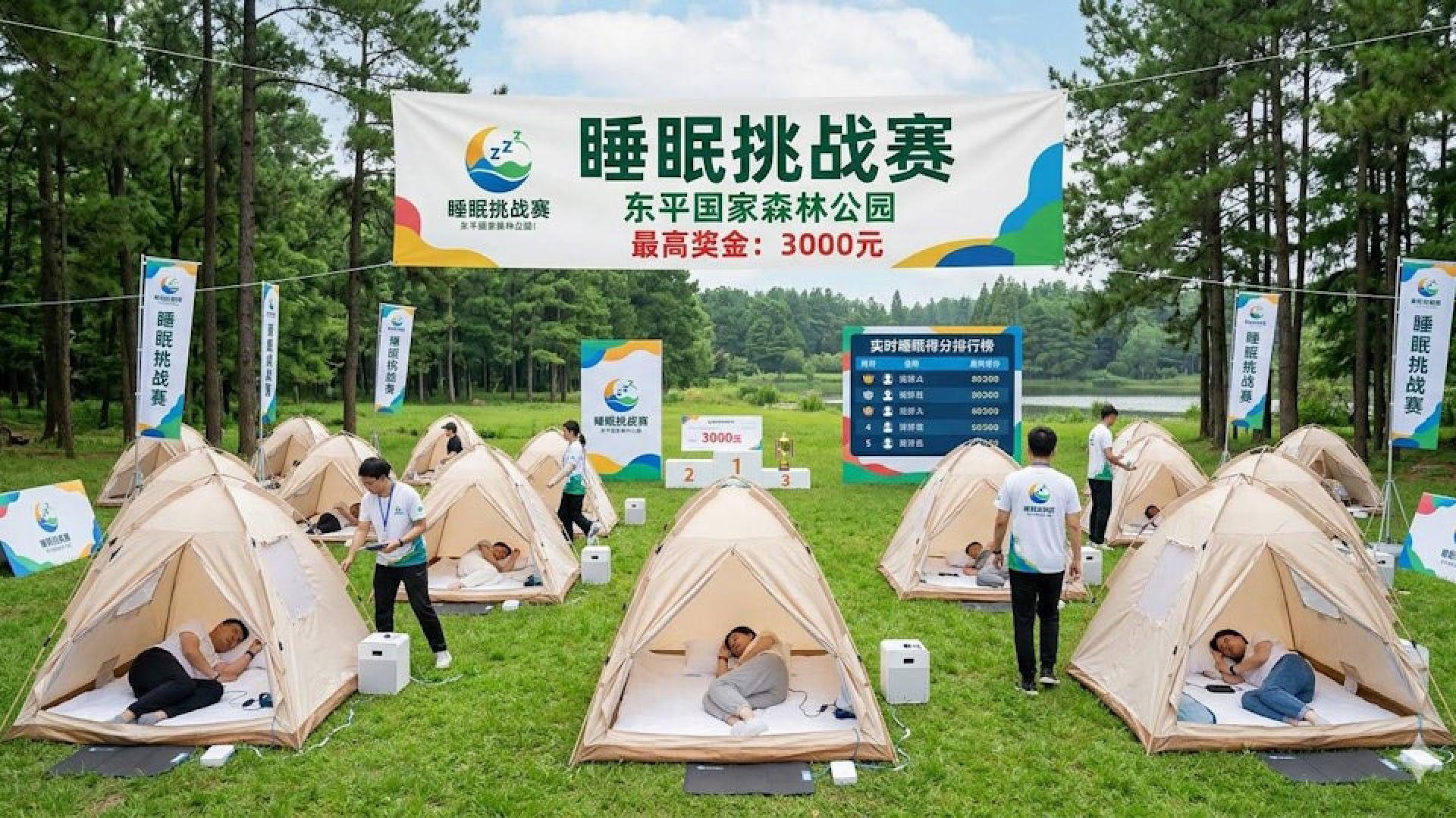 报名系统显示，3月21日第一场的“2026崇明森林睡眠挑战赛”名额已满。