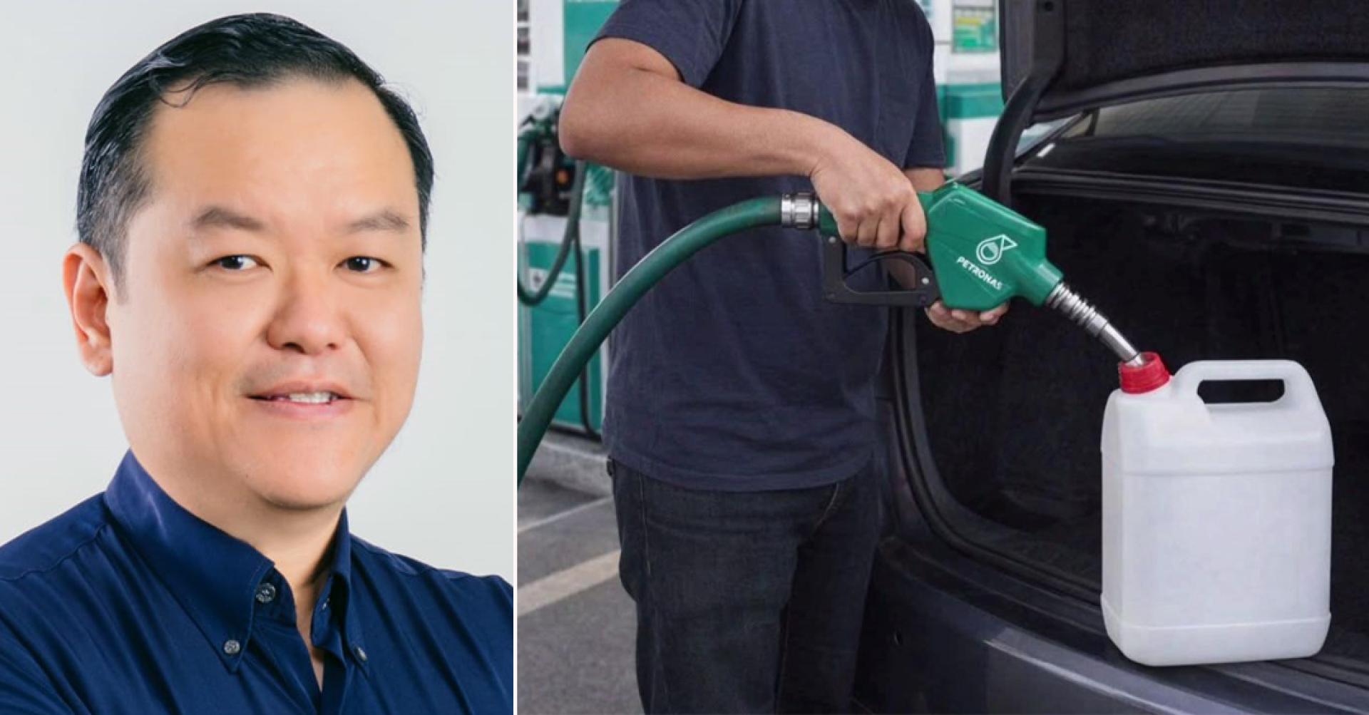 郑成隆：若不允许使用容器或空桶添装汽油，将令许多小贩群体感到担忧，小贩在夜市或路边摊营业时所需的流动发电机汽油，应如何合法取得？