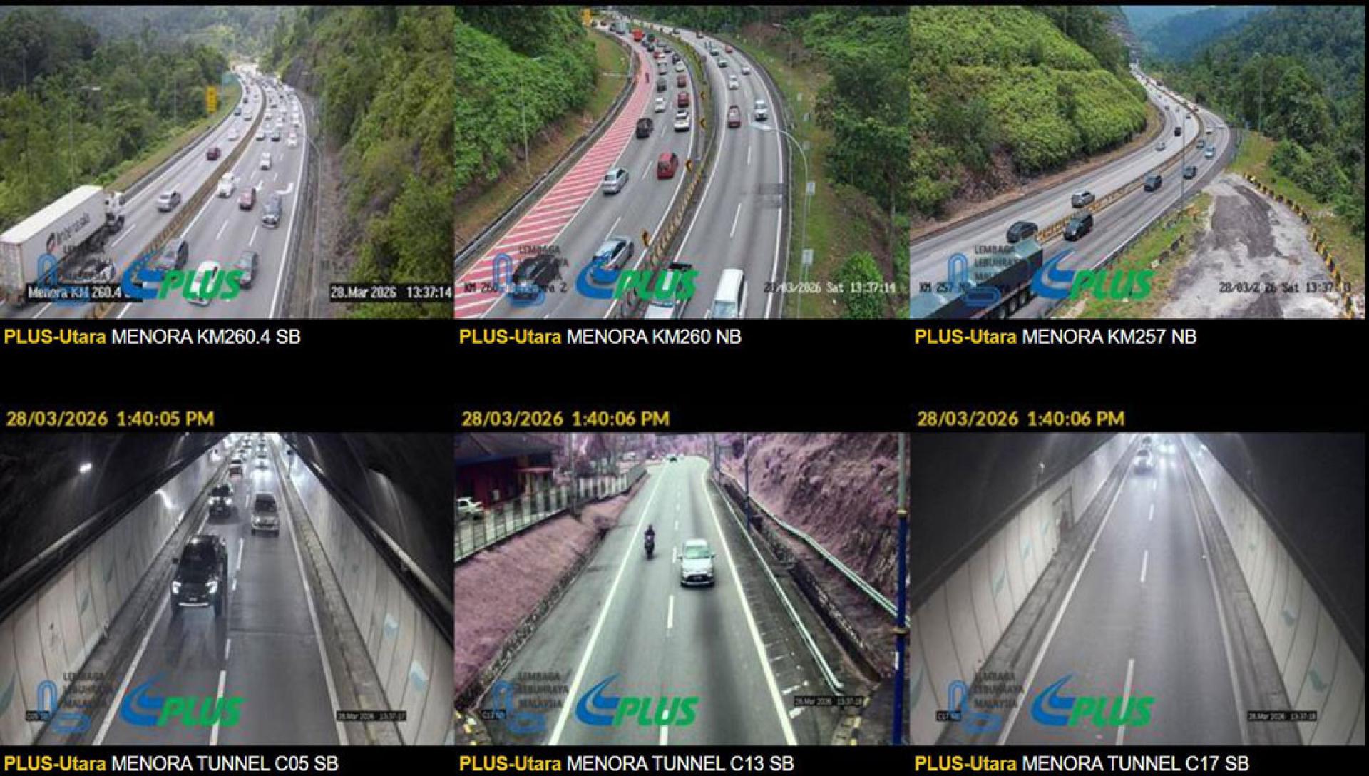 截止周六下午1时40分，南北大道北部靠近美罗拉隧道（Menora Tunnel）开始出现车龙。