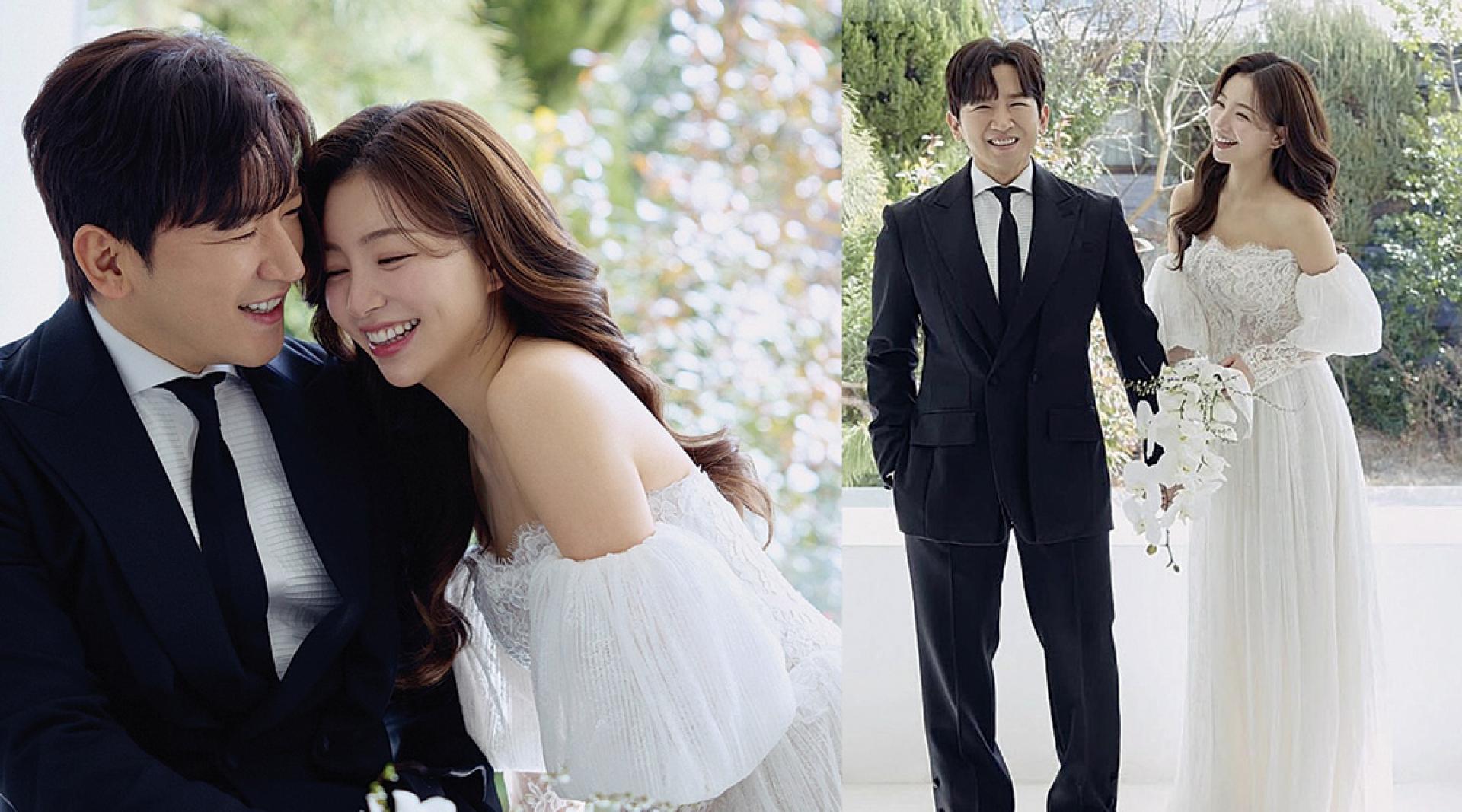 李玟雨29日补办婚礼，并公开婚纱照。