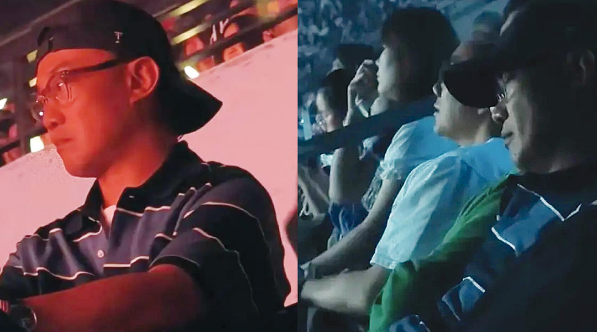 陈奕迅全程神情凝重，还被拍到打瞌睡。