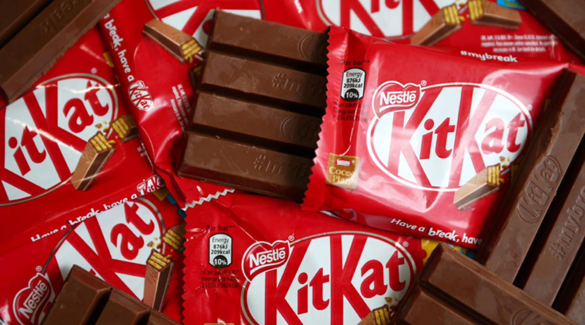 知名巧克力品牌KitKat。
