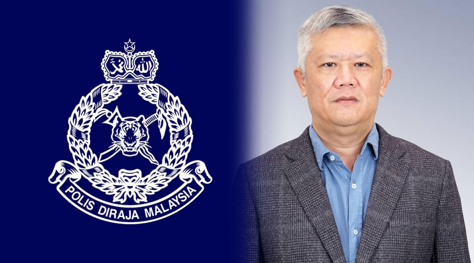 警方尚未接获任何有关陈文龙（图）指控一名国会议员索取1000万令吉的投报。