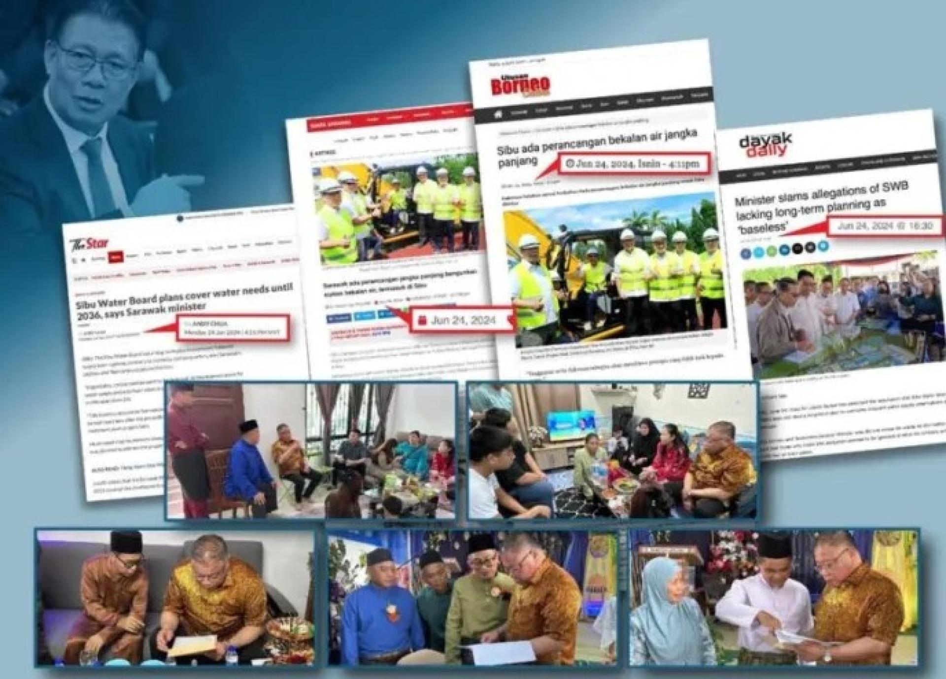 Salim水处理厂扩建期间，诗巫再也居民仍受低水或断水影响。