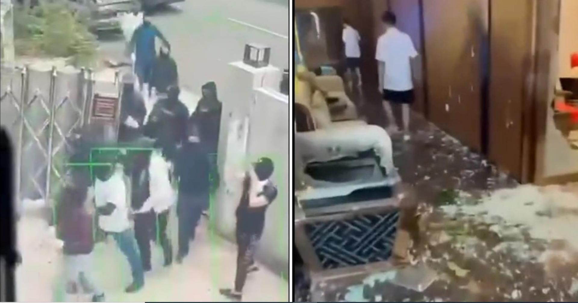 场面宛如港产黑帮电影《古惑仔》情节砸场事件在吉隆坡蕉赖发生，逾60名蒙面黑衣暴徒，光天化日下持械闯入 KTV ，大肆破坏！