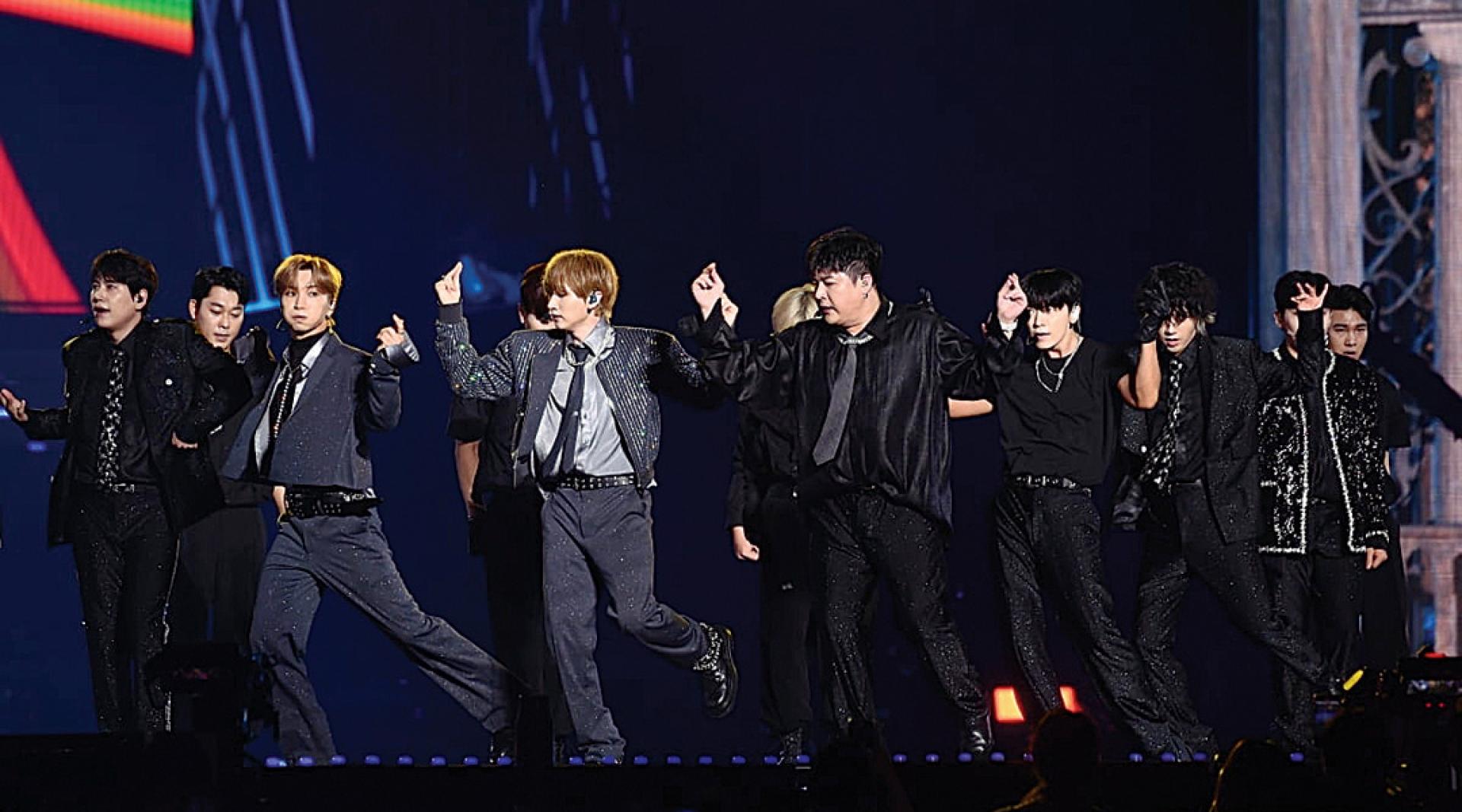 Super Junior近日在首尔举行演唱会。