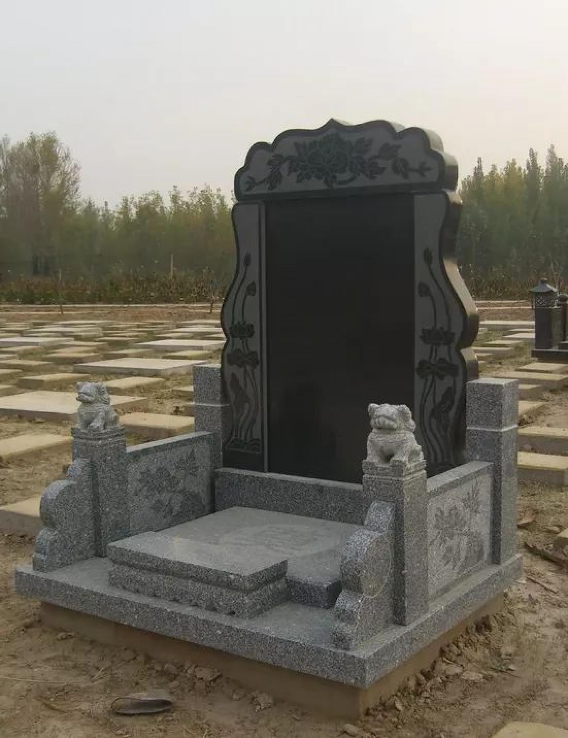 中国墓碑。（示意图）