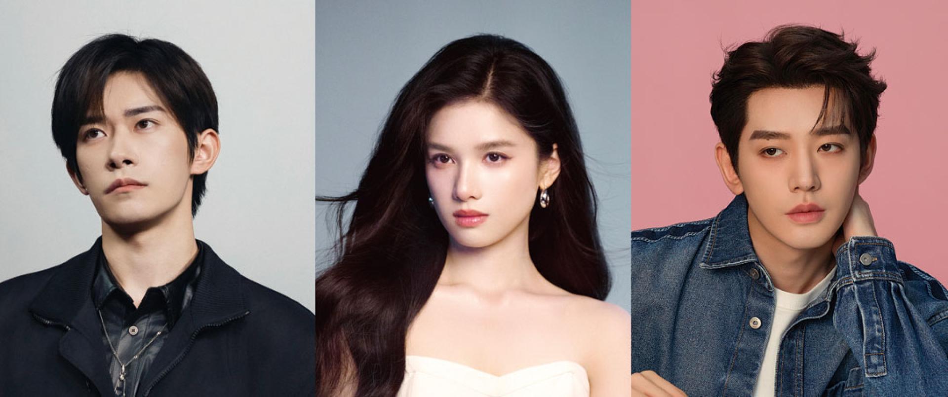 易烊千玺（左图起）、张婧仪、邓为都是AI短剧受害者。