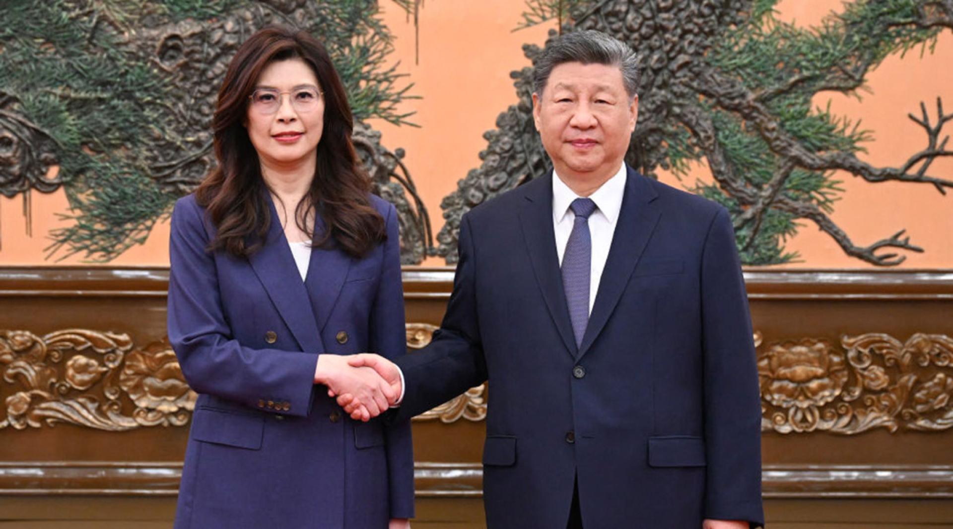 大陸官媒報道，习近平总书记会见郑丽文主席并发表重要讲话，为两党和两岸关系发展指明方向。