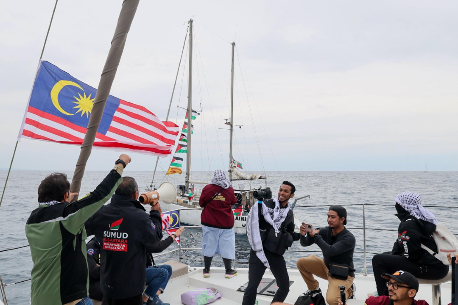 全球坚韧船队2.0（GSF）从巴塞罗那港口前往加沙展开人道援助任务。