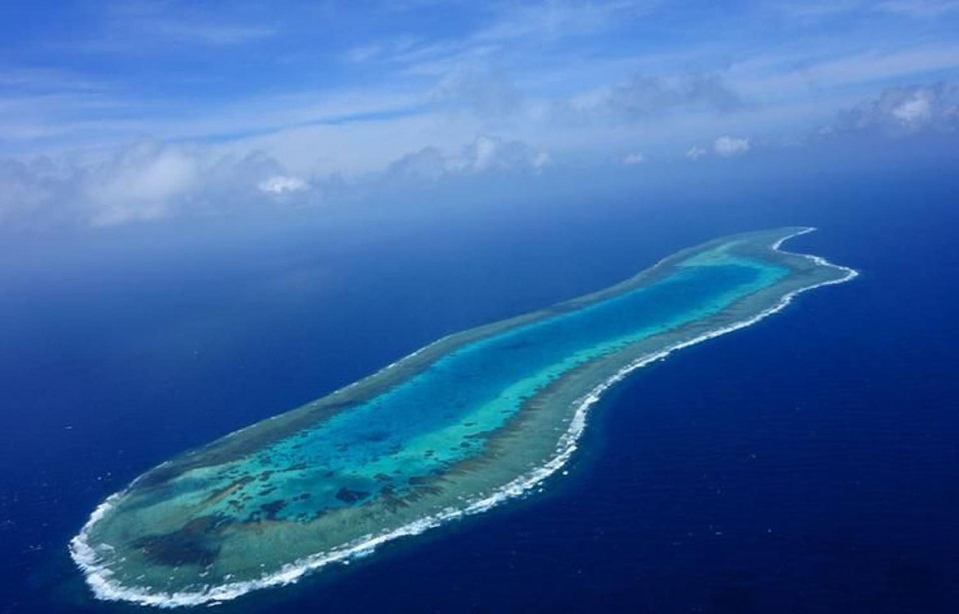 中国和菲律宾在位于南中国海的仁爱礁（图）长期存在主权争议。