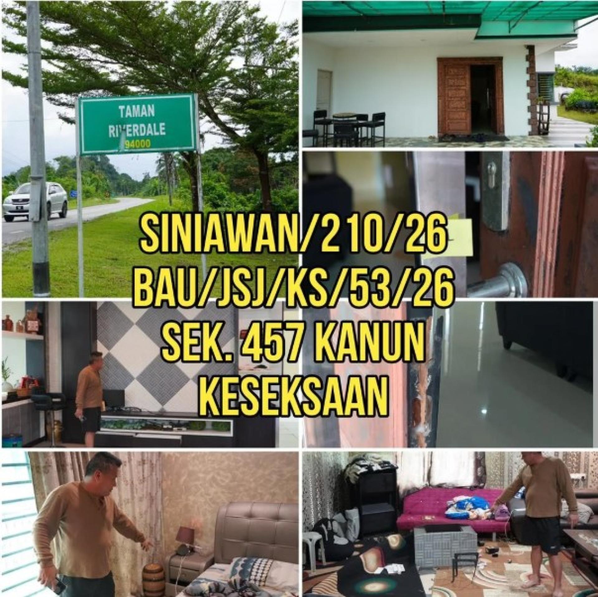 破门行窃现场情况。