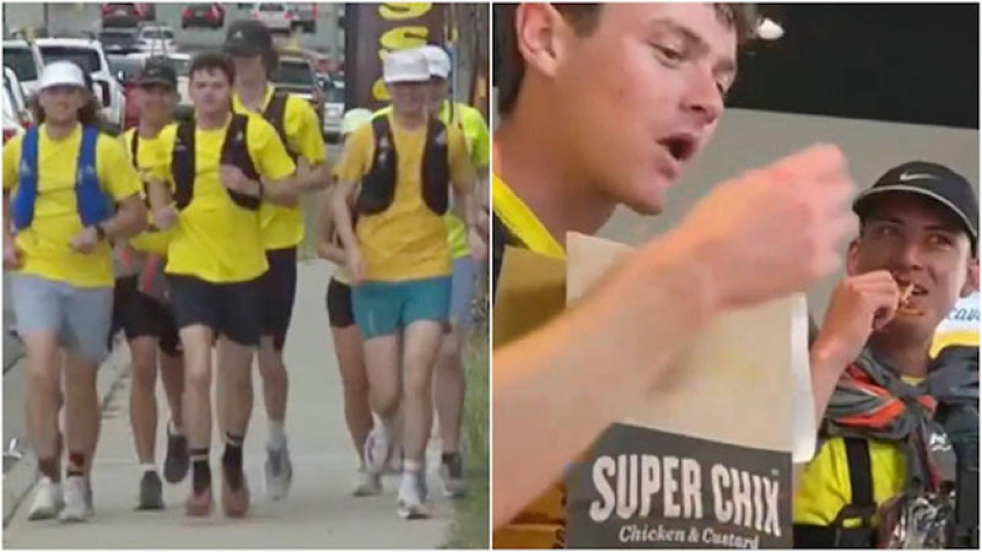 美国犹他州一群跑步爱好者刷新“最多速食店回访次数”纪录。