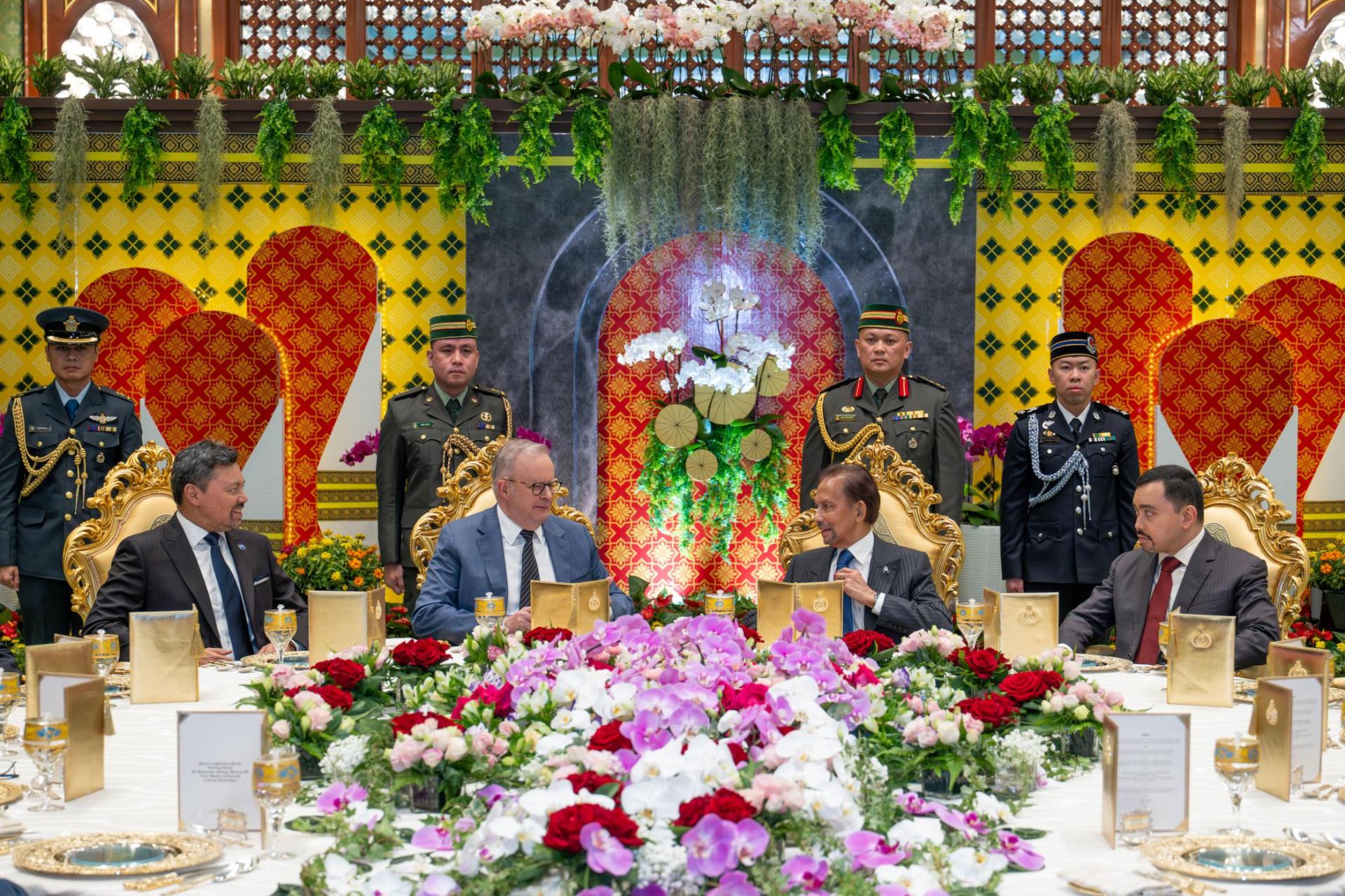 汶莱苏丹陛下与澳大利亚总理安东尼阿尔巴尼斯共进午餐