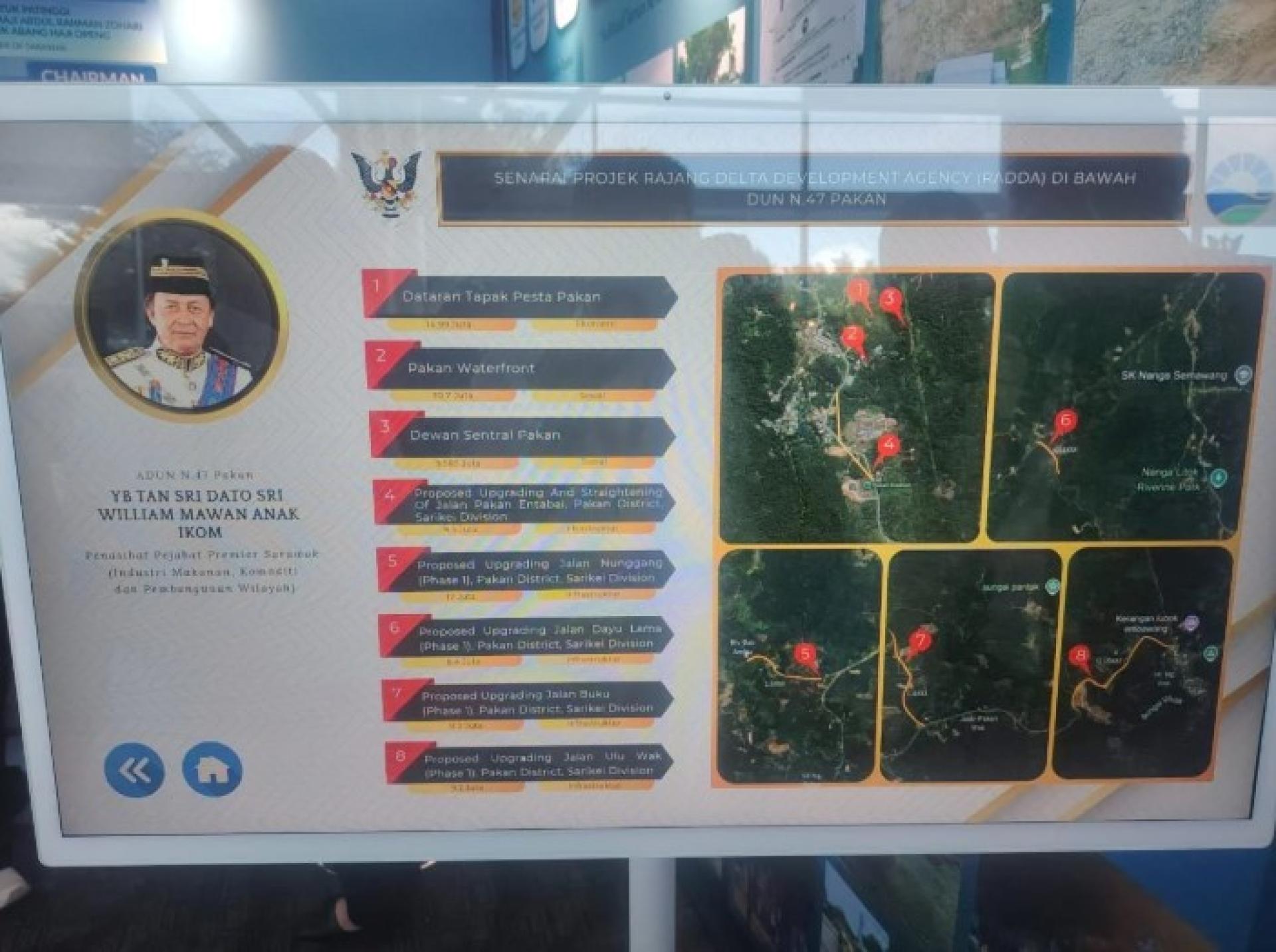巴干区州议员丹斯里拿督斯里威廉玛旺伊科姆表示，这些项目涵盖经济、社会及基础建设领域。